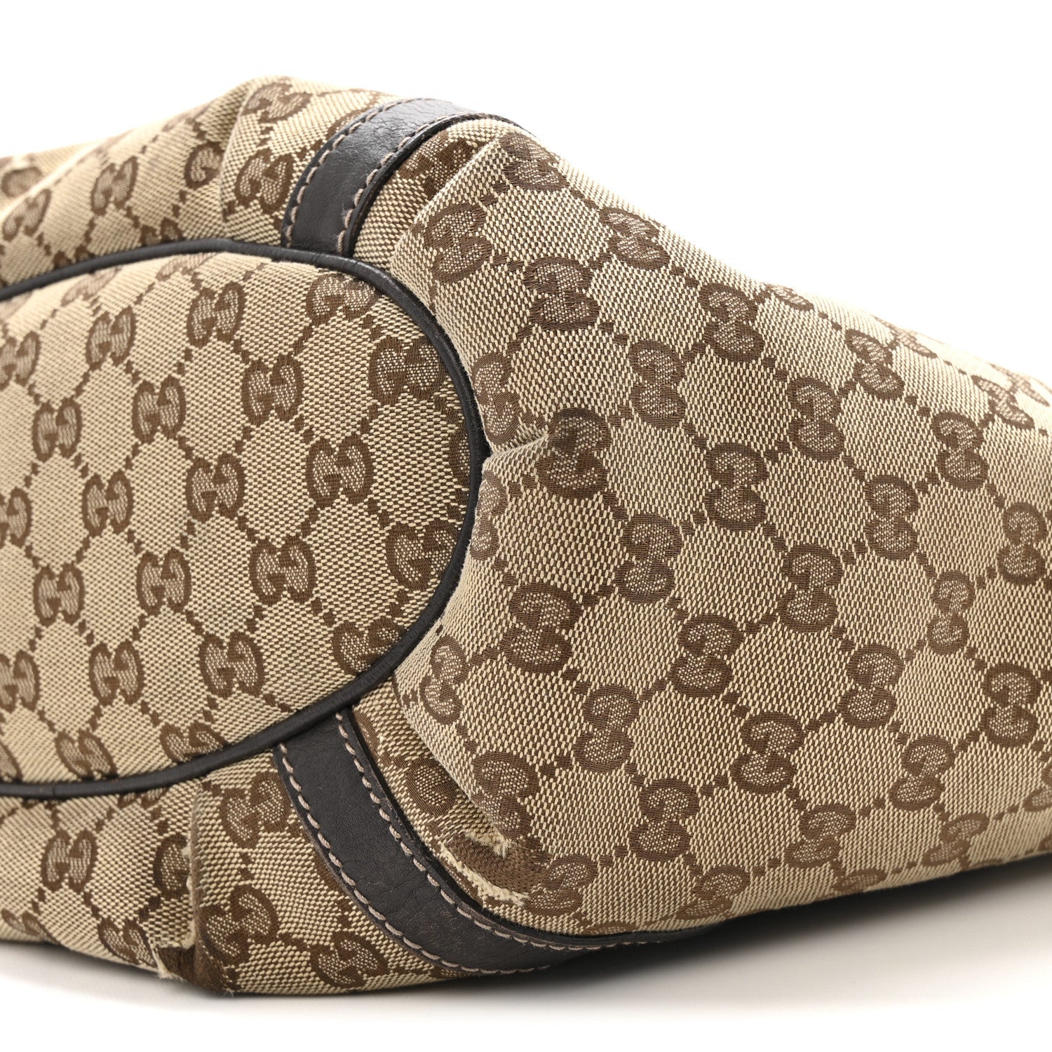 Monogram Medium D Gold Ring  Brown