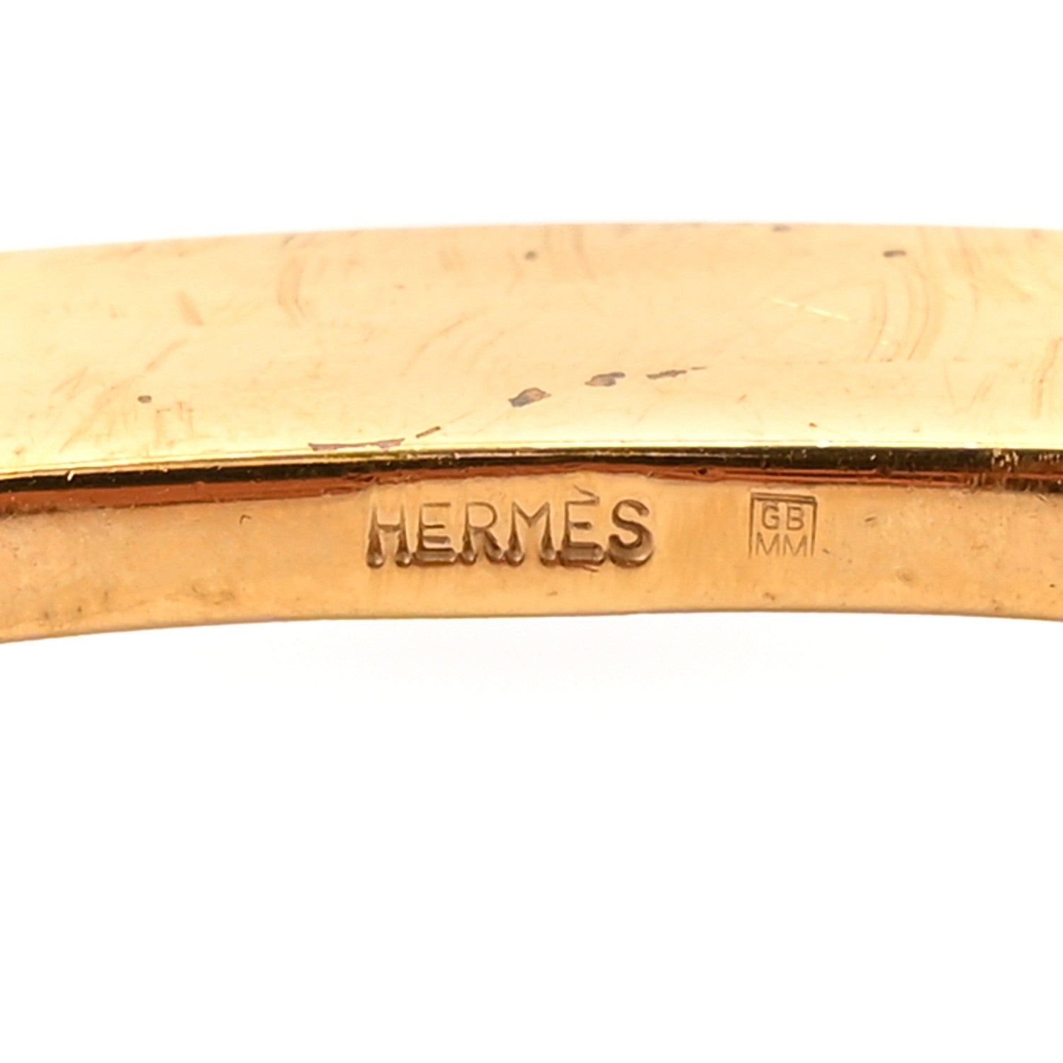 Polished 24mm H Belt Buckle Gold