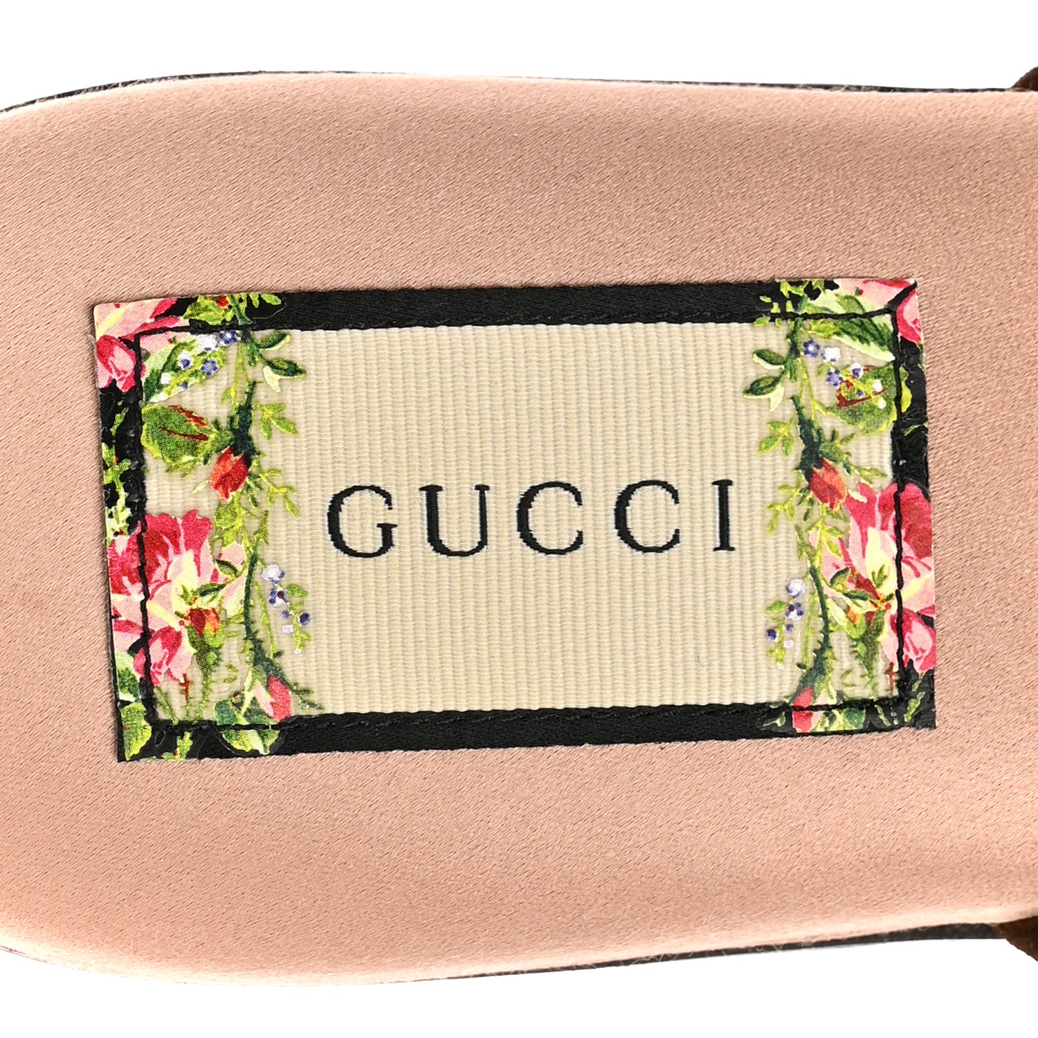 Velvet GG Monogram Crystal Slippers 39 Brown Vintage Cocoa