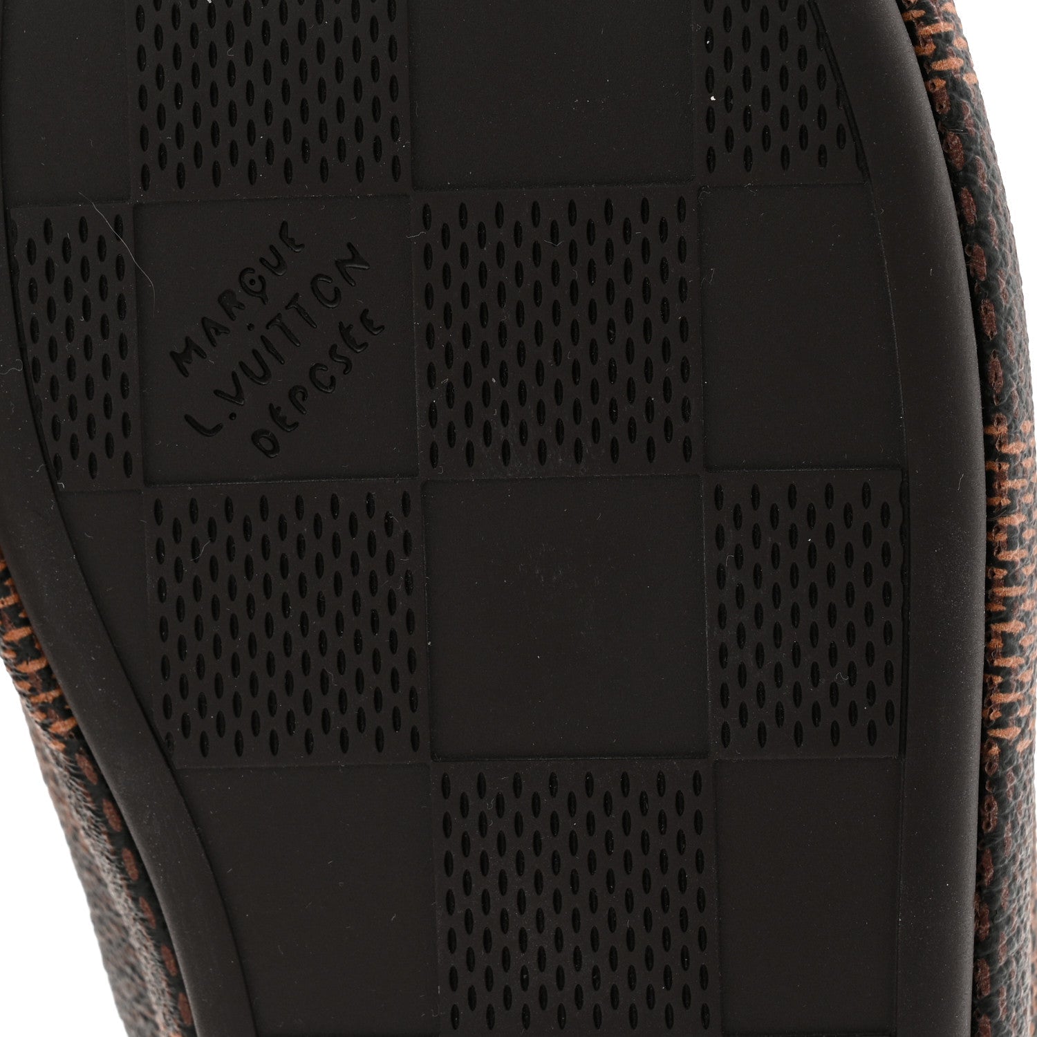 Damier Ebene Palace Slippers 35 Mocha