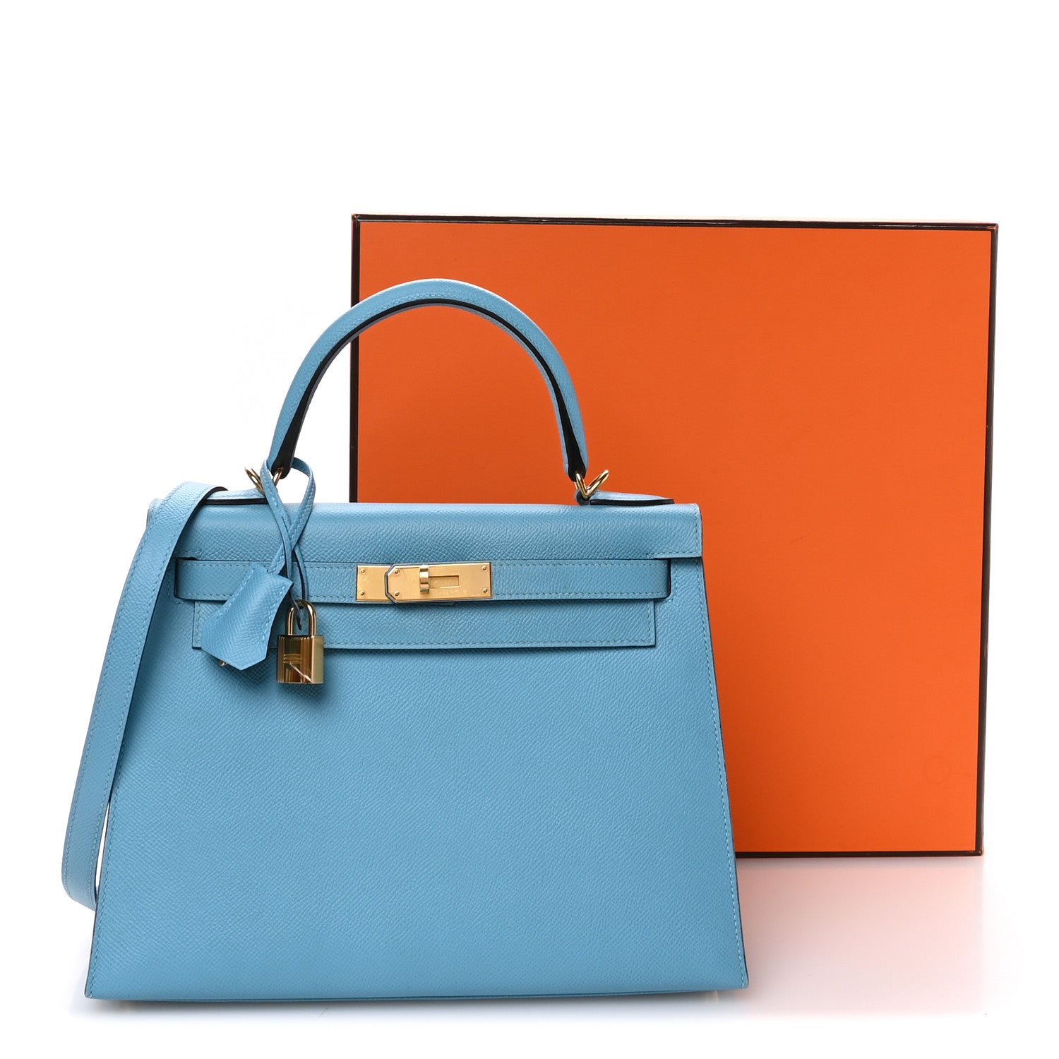 Epsom Kelly Sellier 28 Bleu Du Nord
