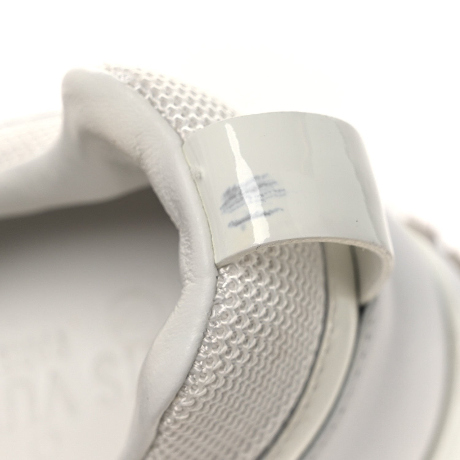 Calfskin Mesh Run Away Sneakers 37.5 White