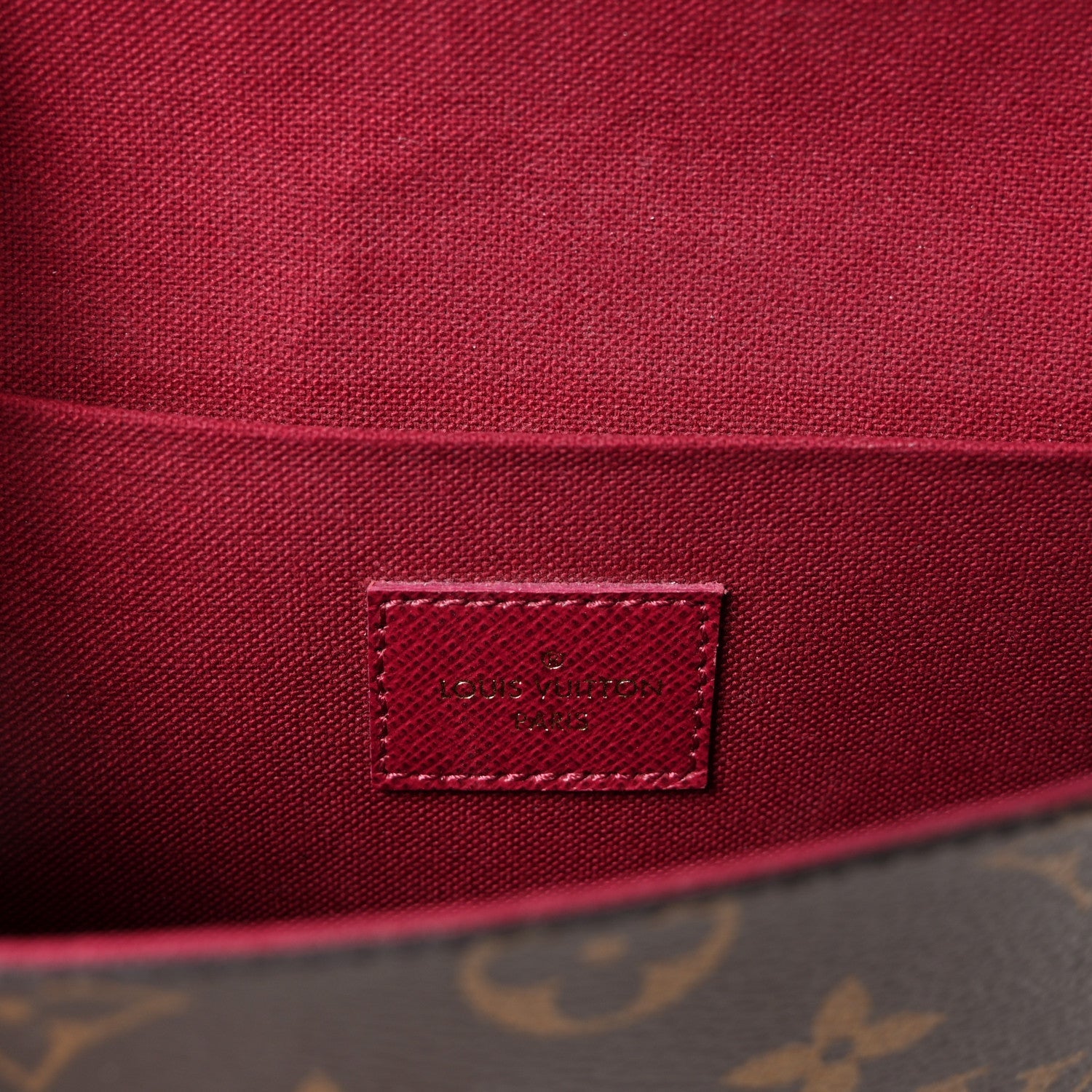 Monogram Pochette Felicie Chain Wallet Fuchsia