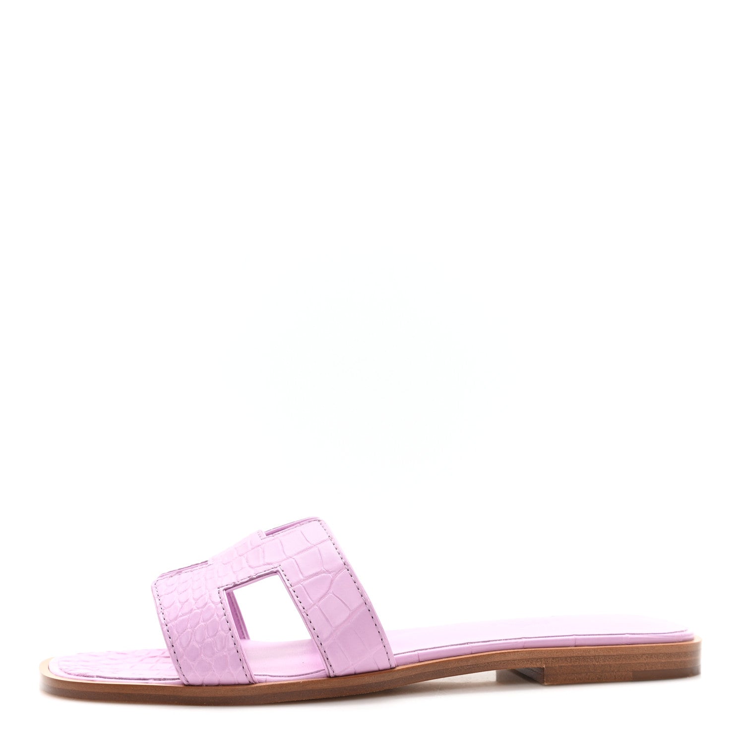 Matte Crocodile Oran Sandals 37