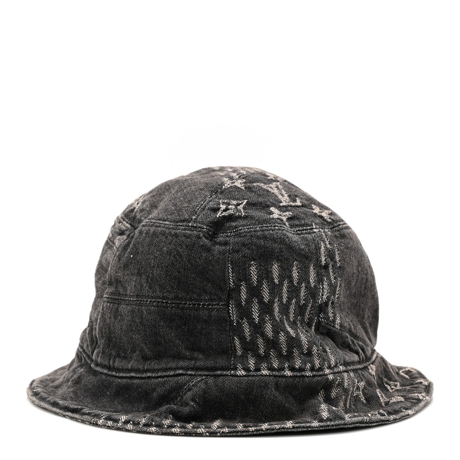 x NIGO Monogram Giant Denim Giant Damier Wave Sun Hat 60 Gray