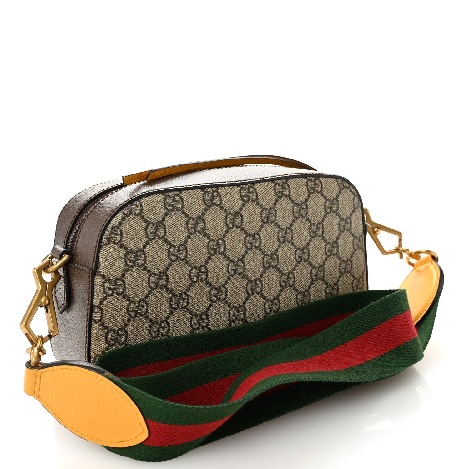 GG Supreme Monogram Web Neo Vintage Shoulder Bag Beige New Acero Crop