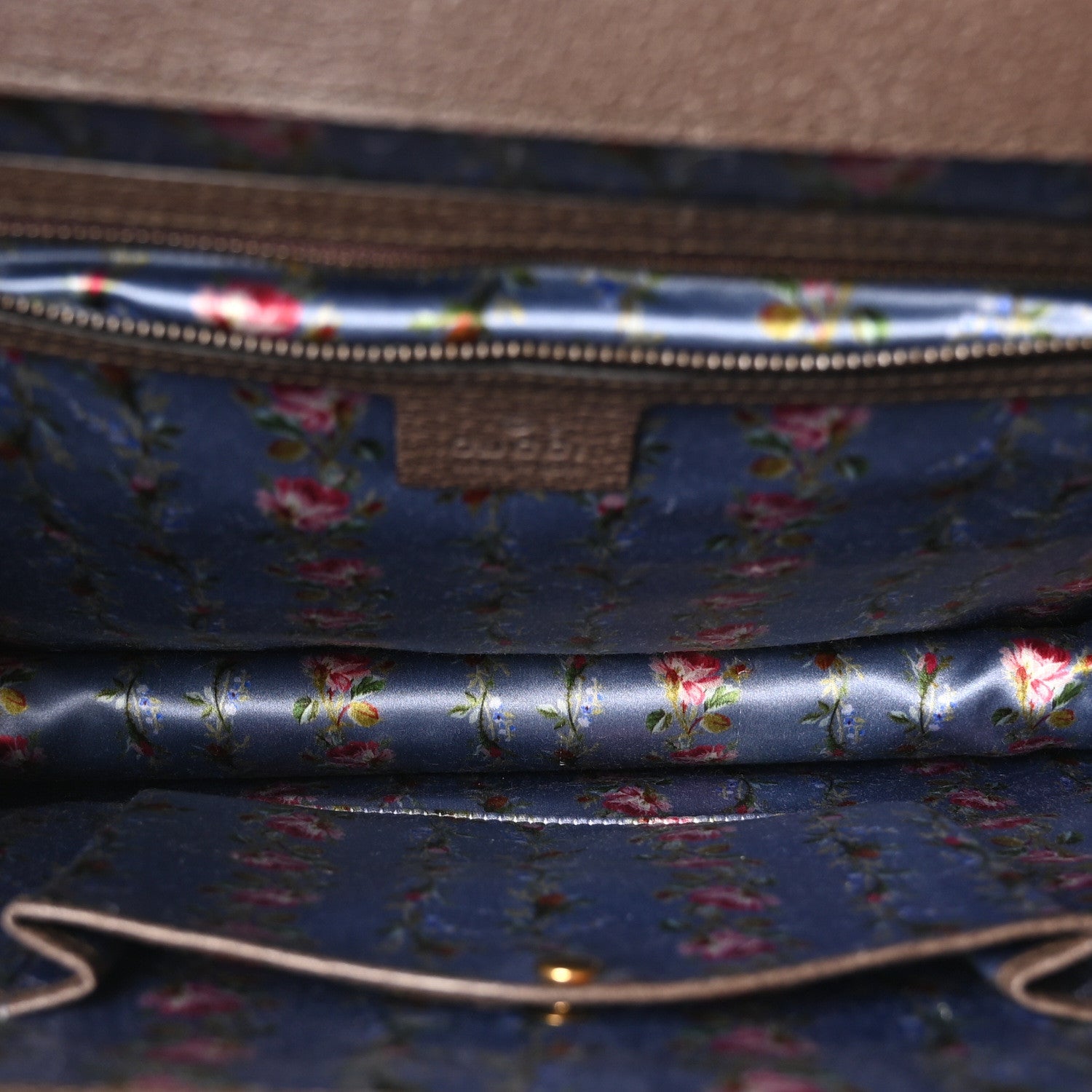 Calfskin Bamboo Web Falena Moth Top Handle Bag Brown