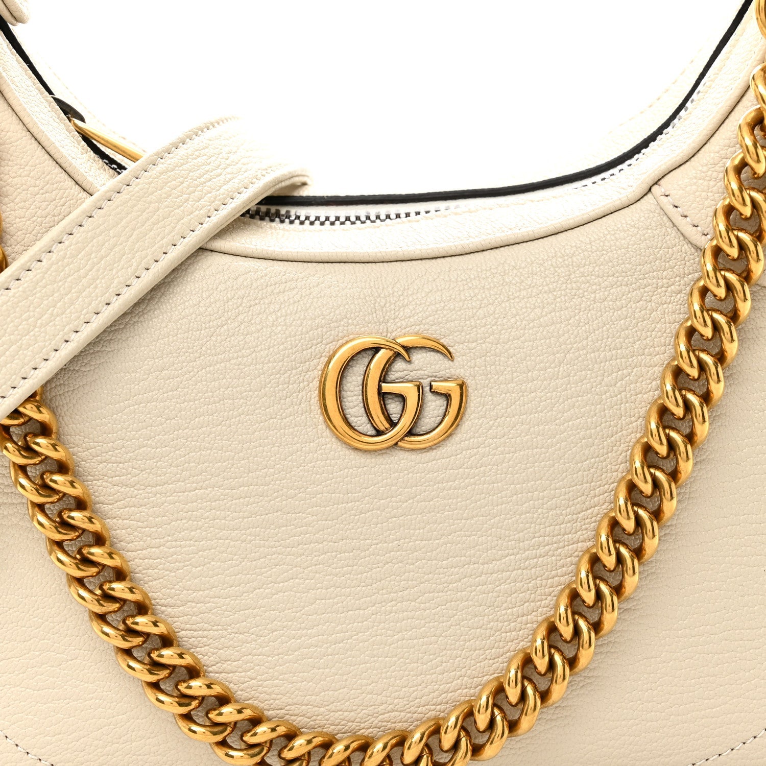 Goatskin Small Aphrodite Shoulder Bag Mystic White