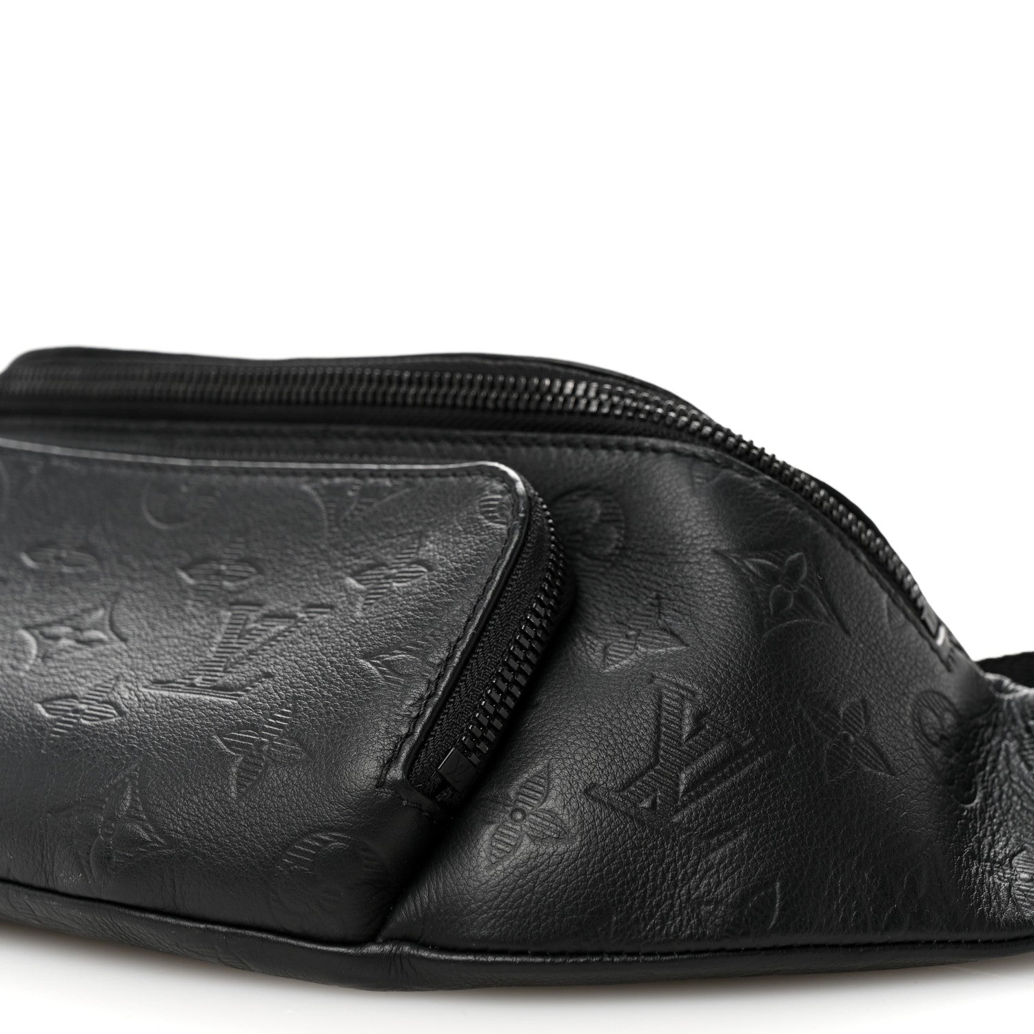 Calfskin Monogram Shadow Rush Bumbag Black