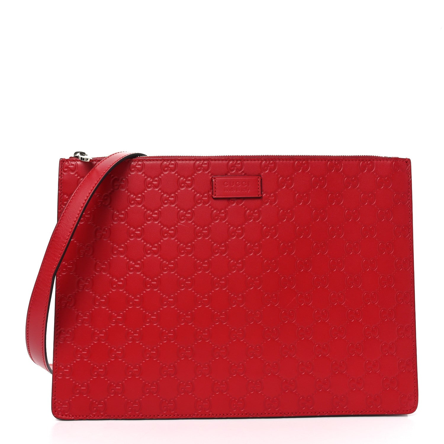 Guccissima Signature Messenger Bag Hibiscus Red