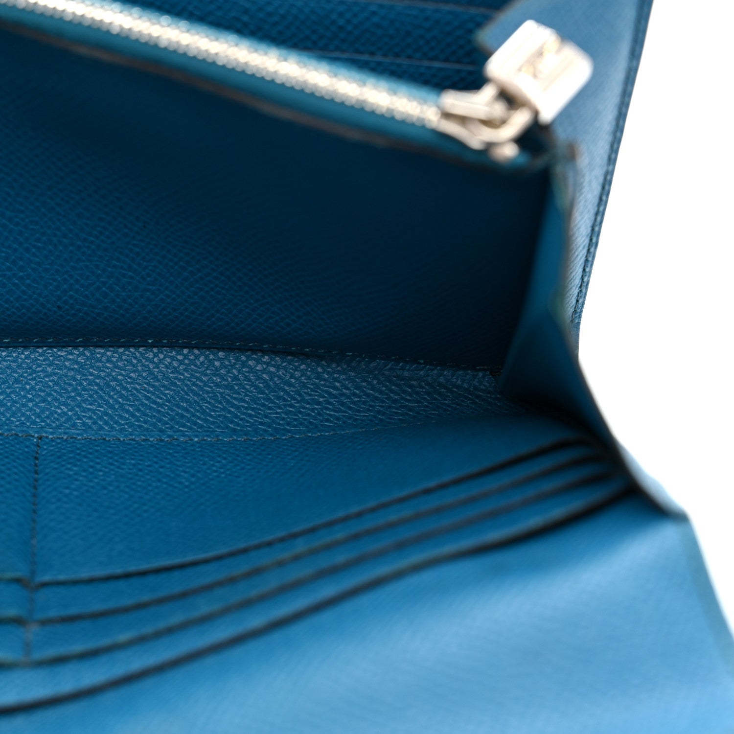 Epsom Kelly Longue Wallet Bleu Izmir