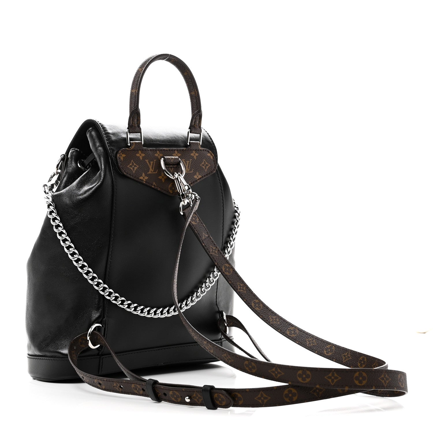 Lambskin Monogram Montsouris Vibe PM Black