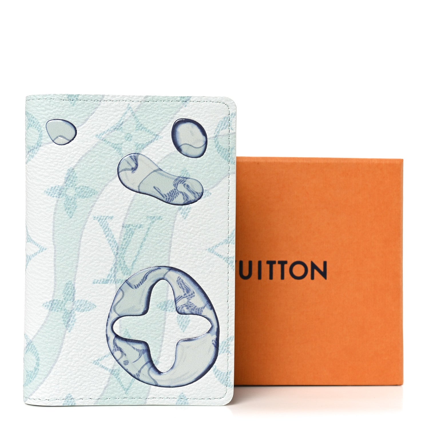 Monogram Aquagarden Pocket Organizer NM Crystal Blue