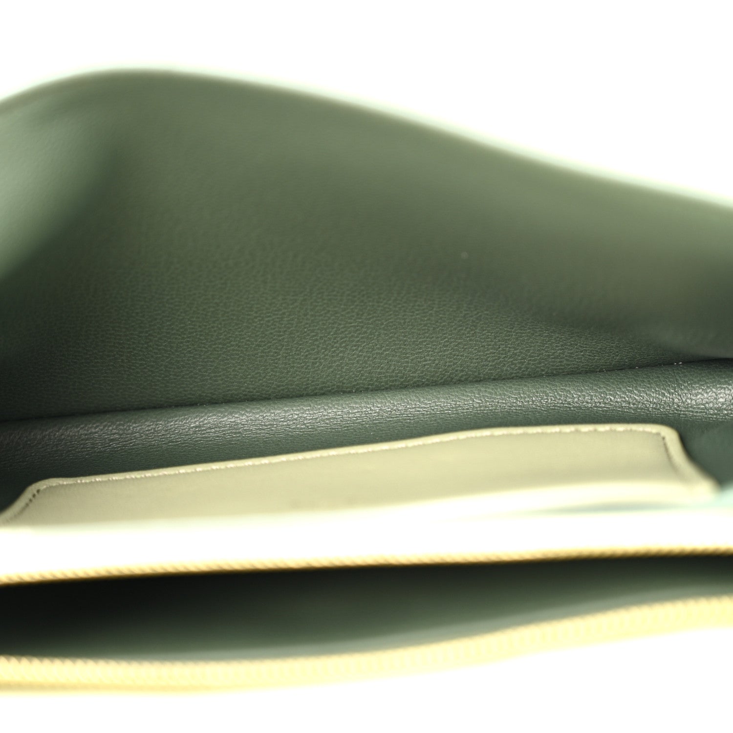 Lambskin Embossed Monogram Pochette Coussin Green