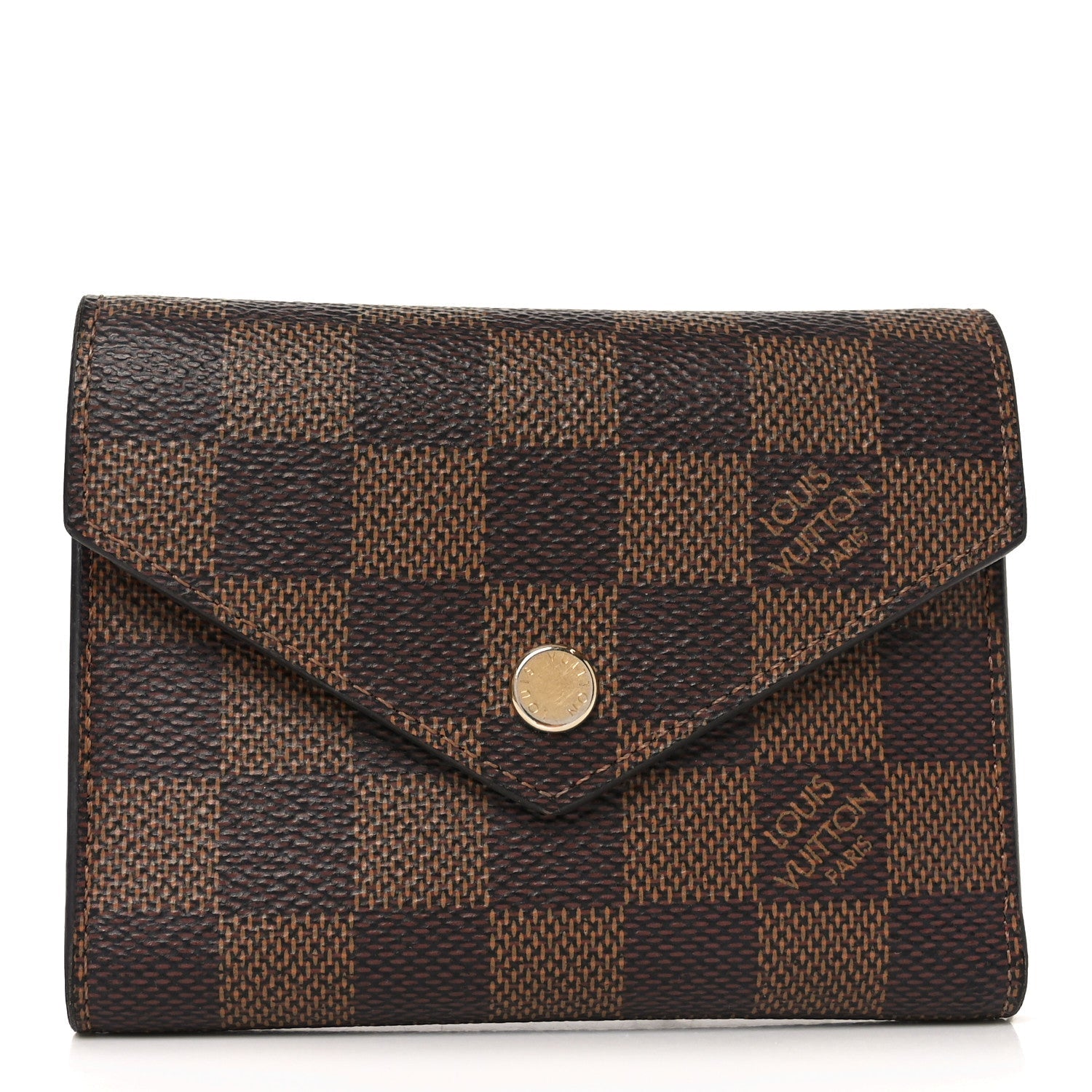 Damier Ebene Victorine Wallet Rouge