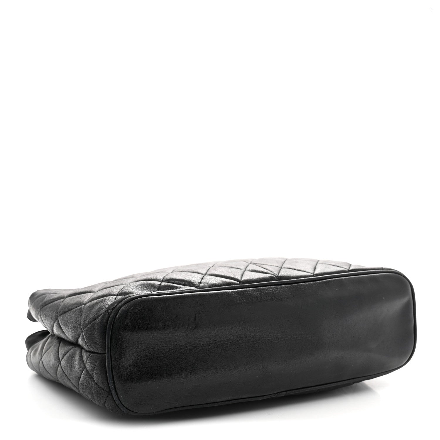 Lambskin Quilted Shoulder Bag Black