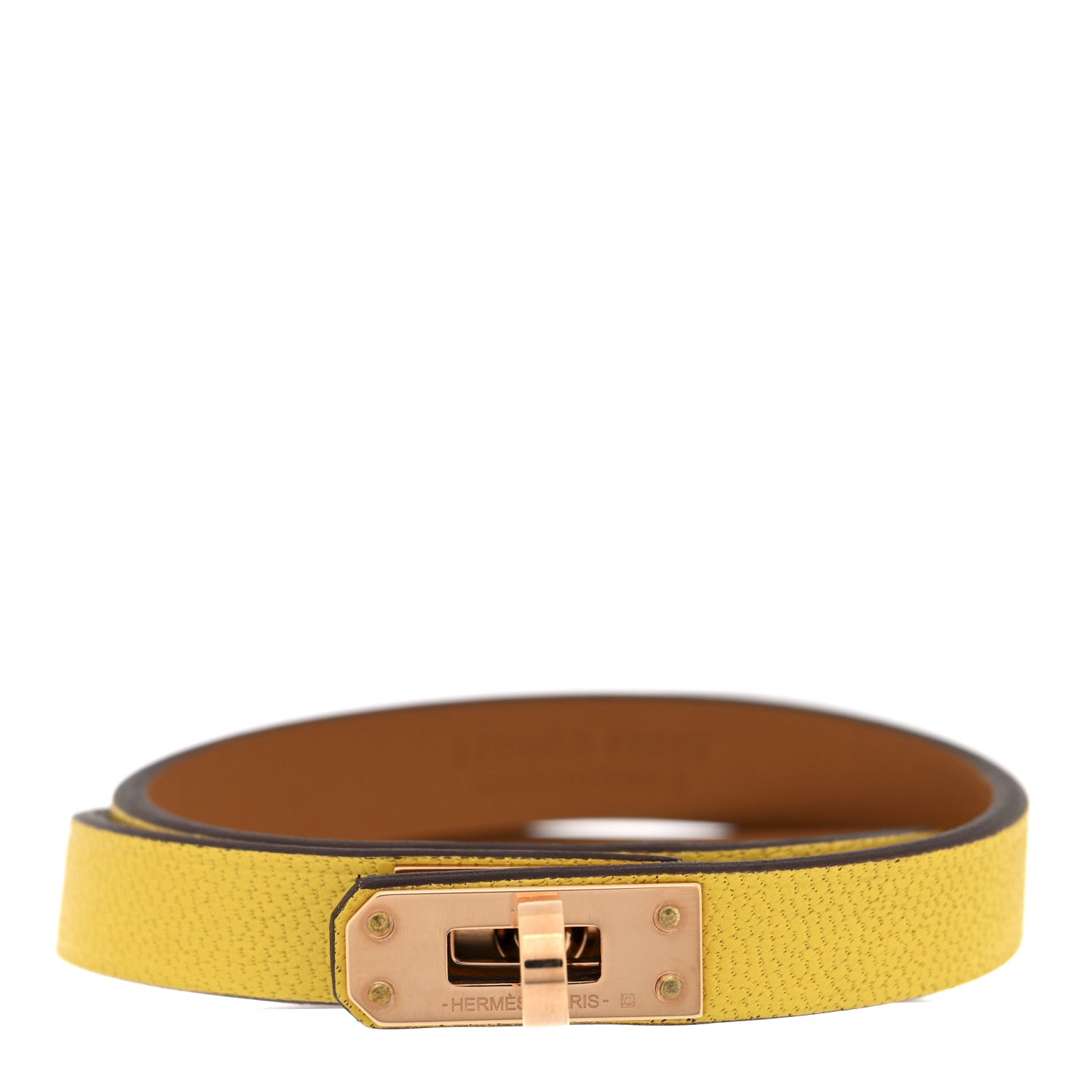 Chevre Chamkila Kelly Double Tour Bracelet T2 Jaune Citron