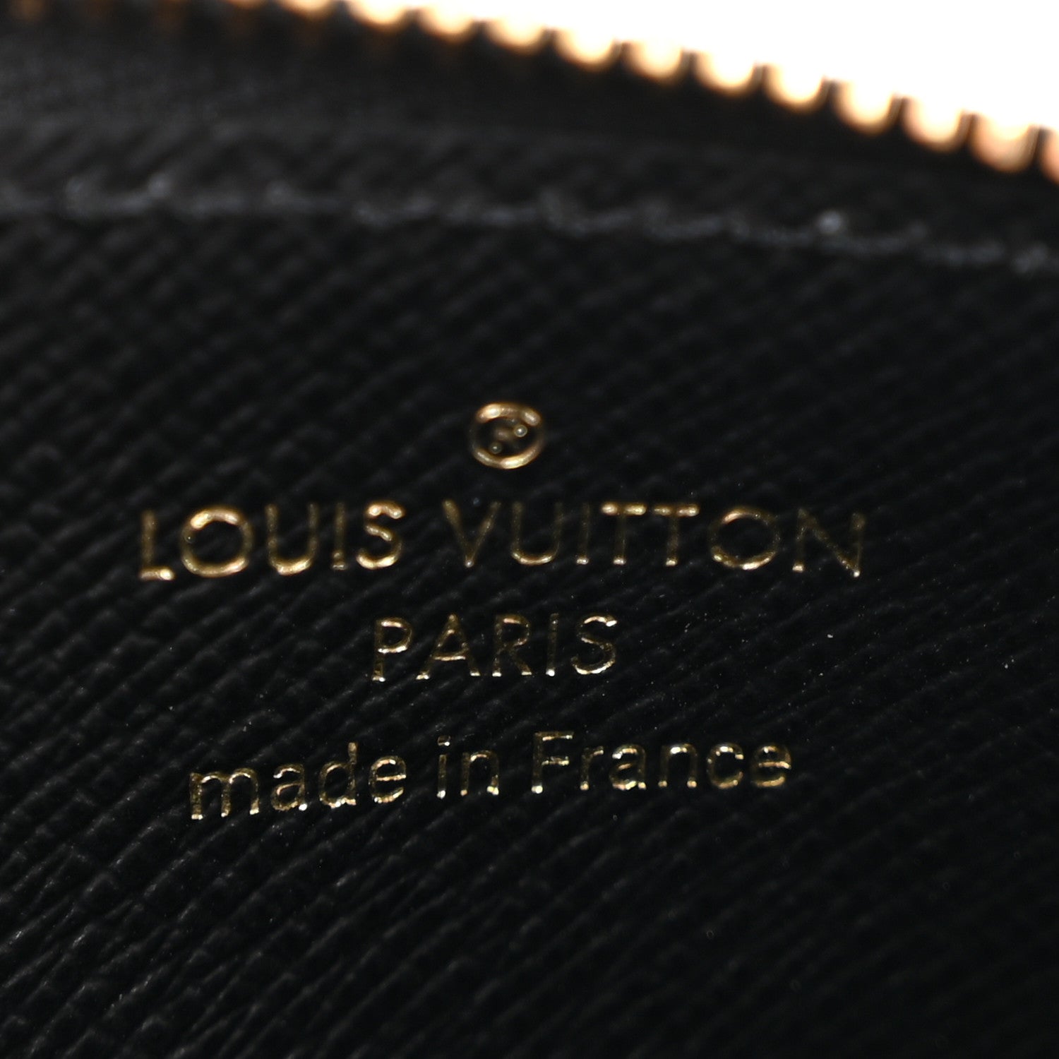 Reverse Monogram Zipped Romy Card Holder