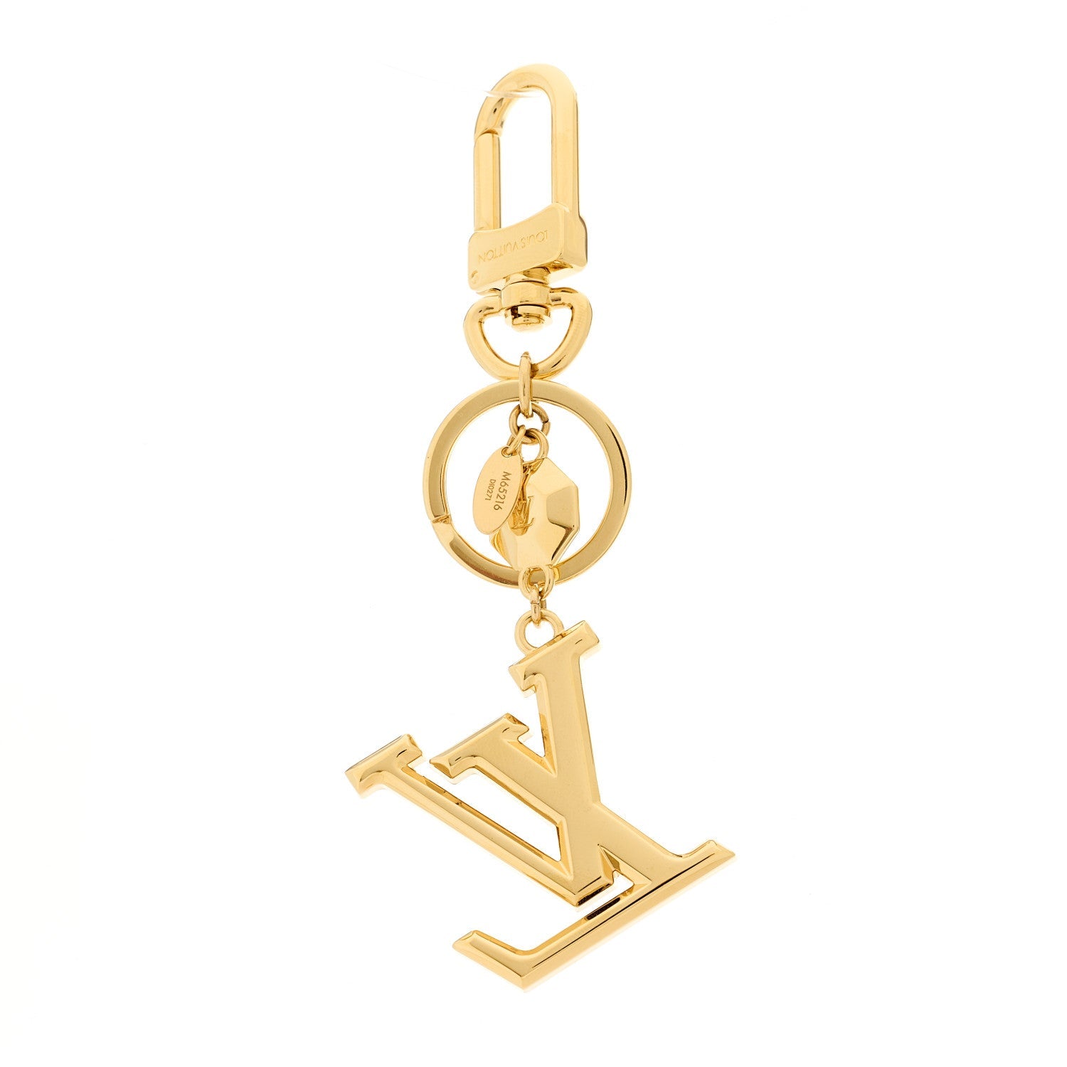 LV Facettes Bag Charm Key Holder Gold