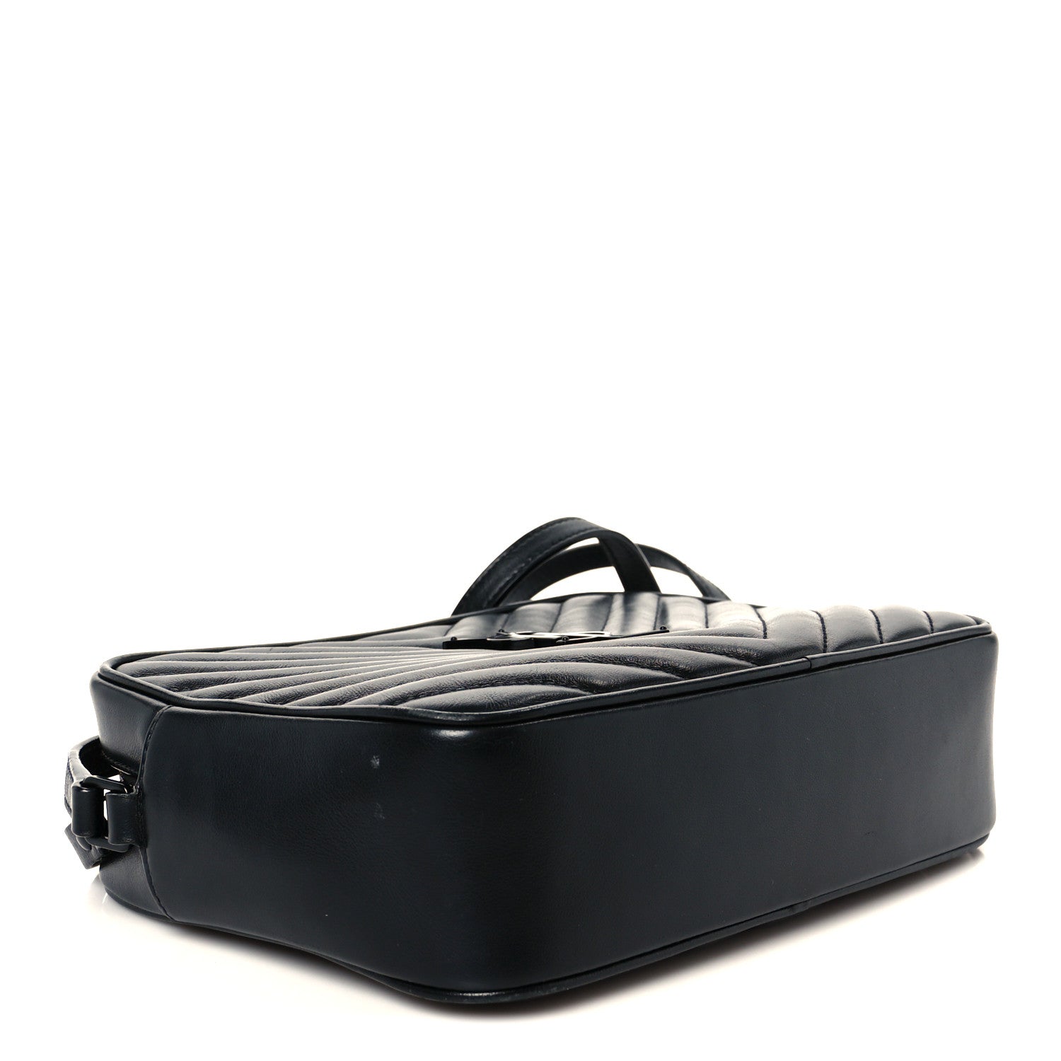 Calfskin Matelasse Monogram Monochrome Lou Camera Bag Black