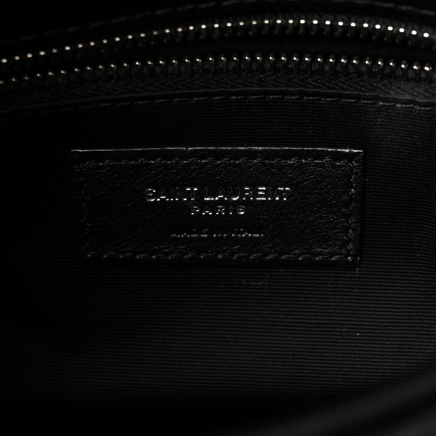 Lambskin Quilted Toy Loulou Puffer Monogram Chain Satchel Black