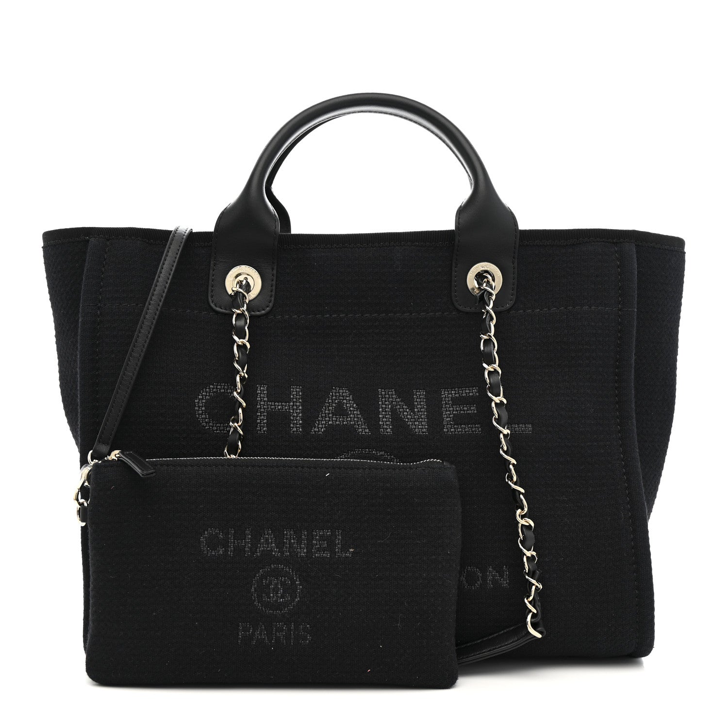 Mixed Fibers Small Deauville Tote Black