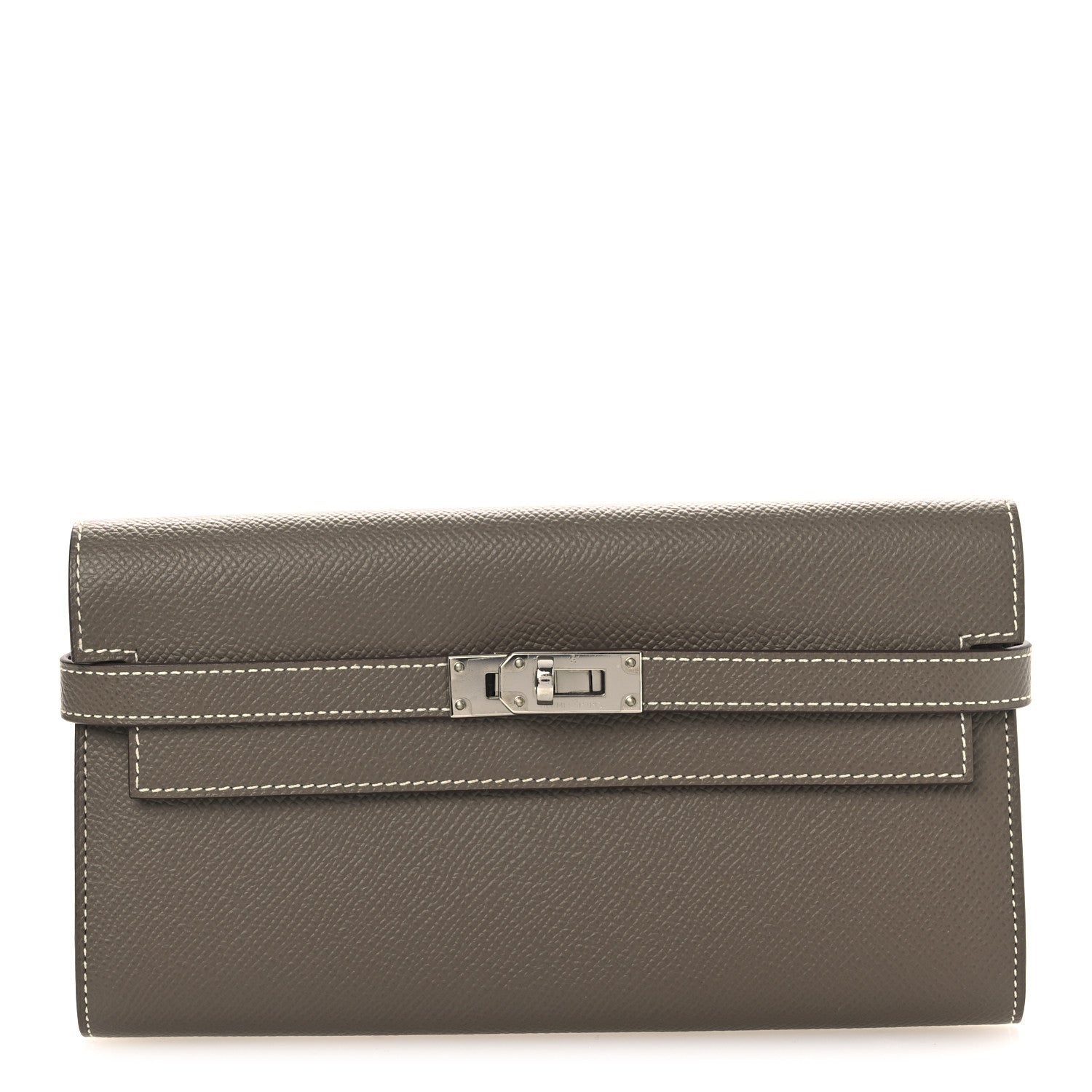 Epsom Kelly Longue Wallet Etoupe