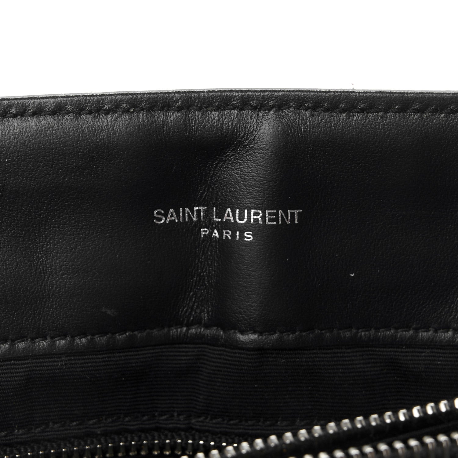Calfskin Y Quilted Monogram Medium Loulou Chain Satchel Black