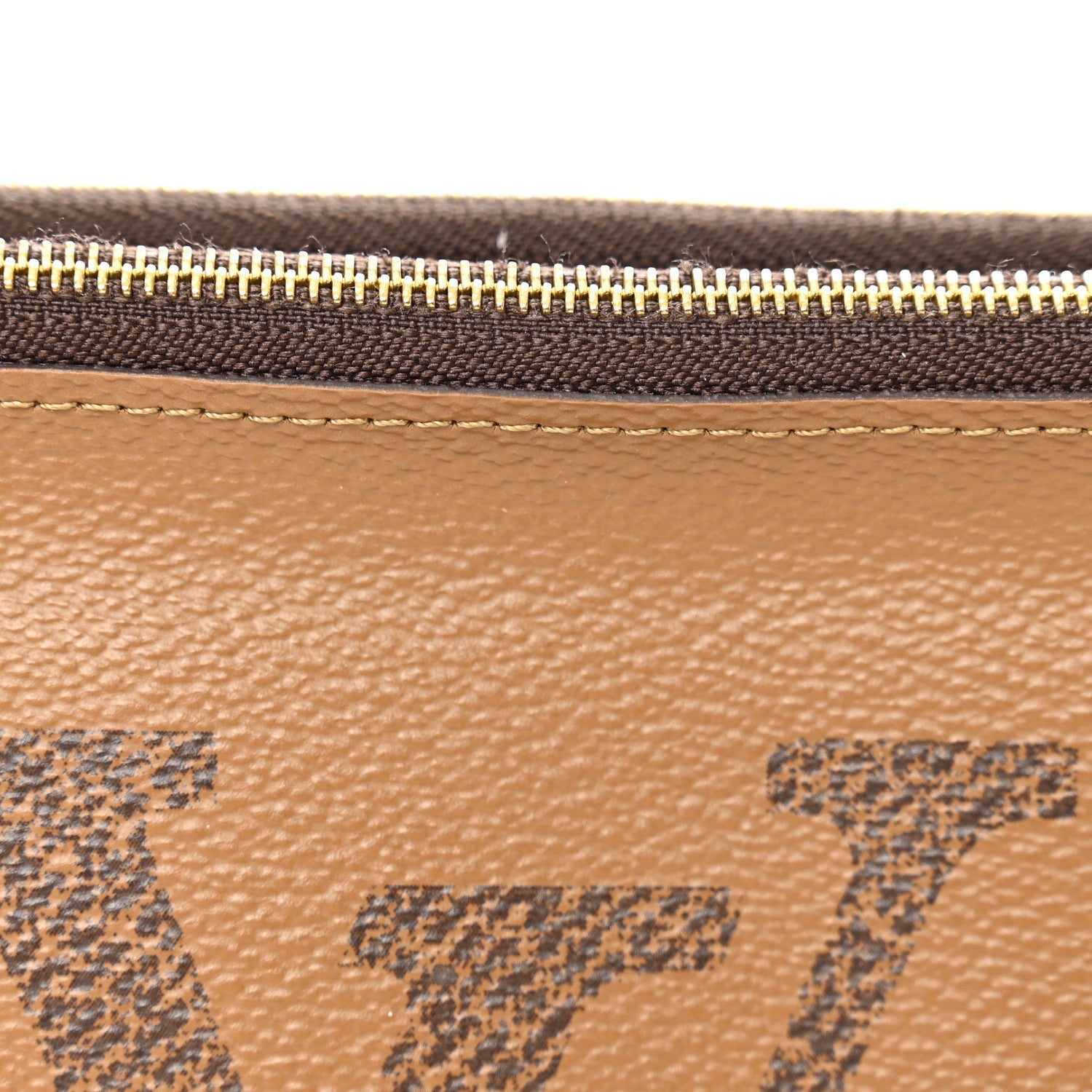 Reverse Monogram Giant Double Zip Pochette
