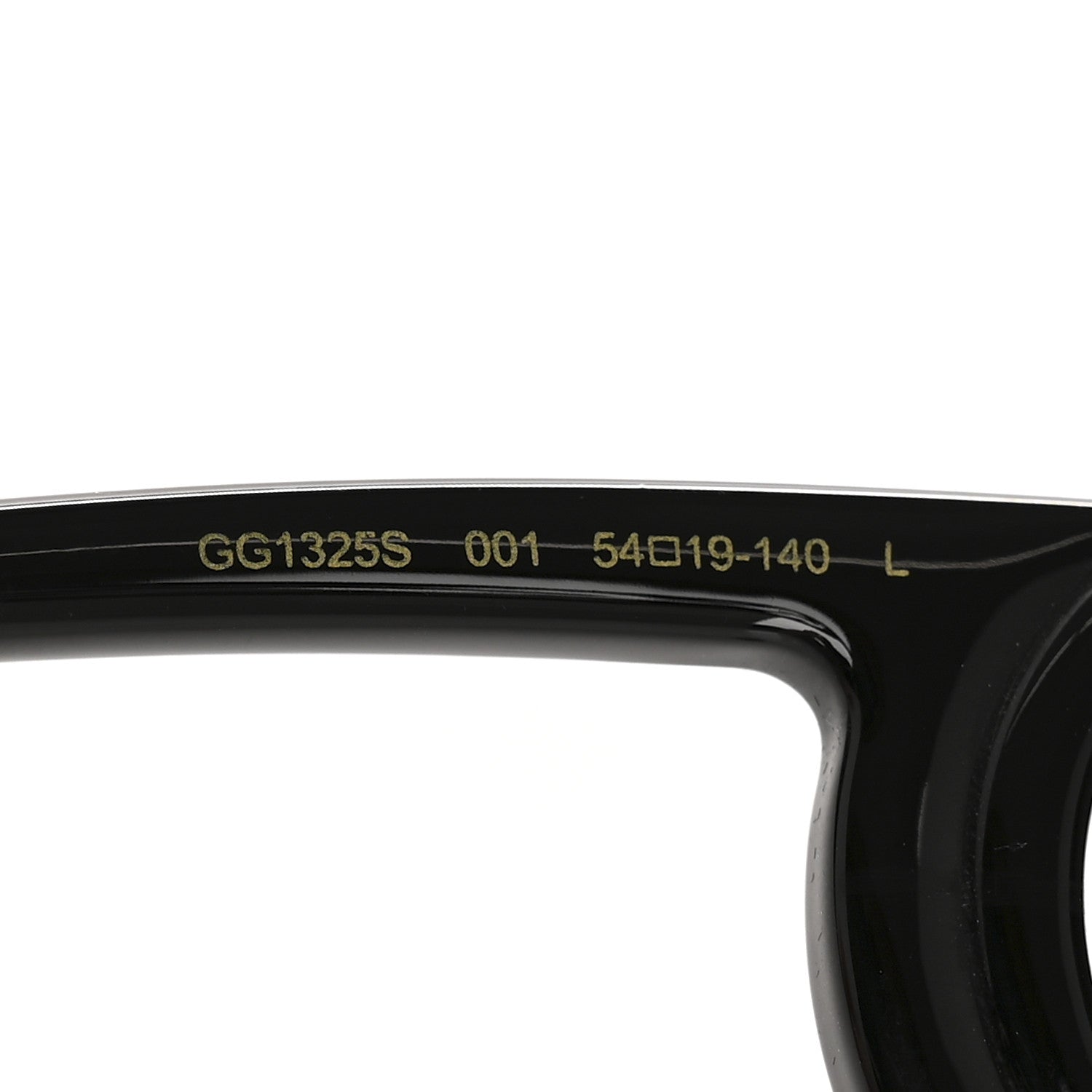 Acetate Chaise Rectangle Frame Sunglasses GG1325S Black
