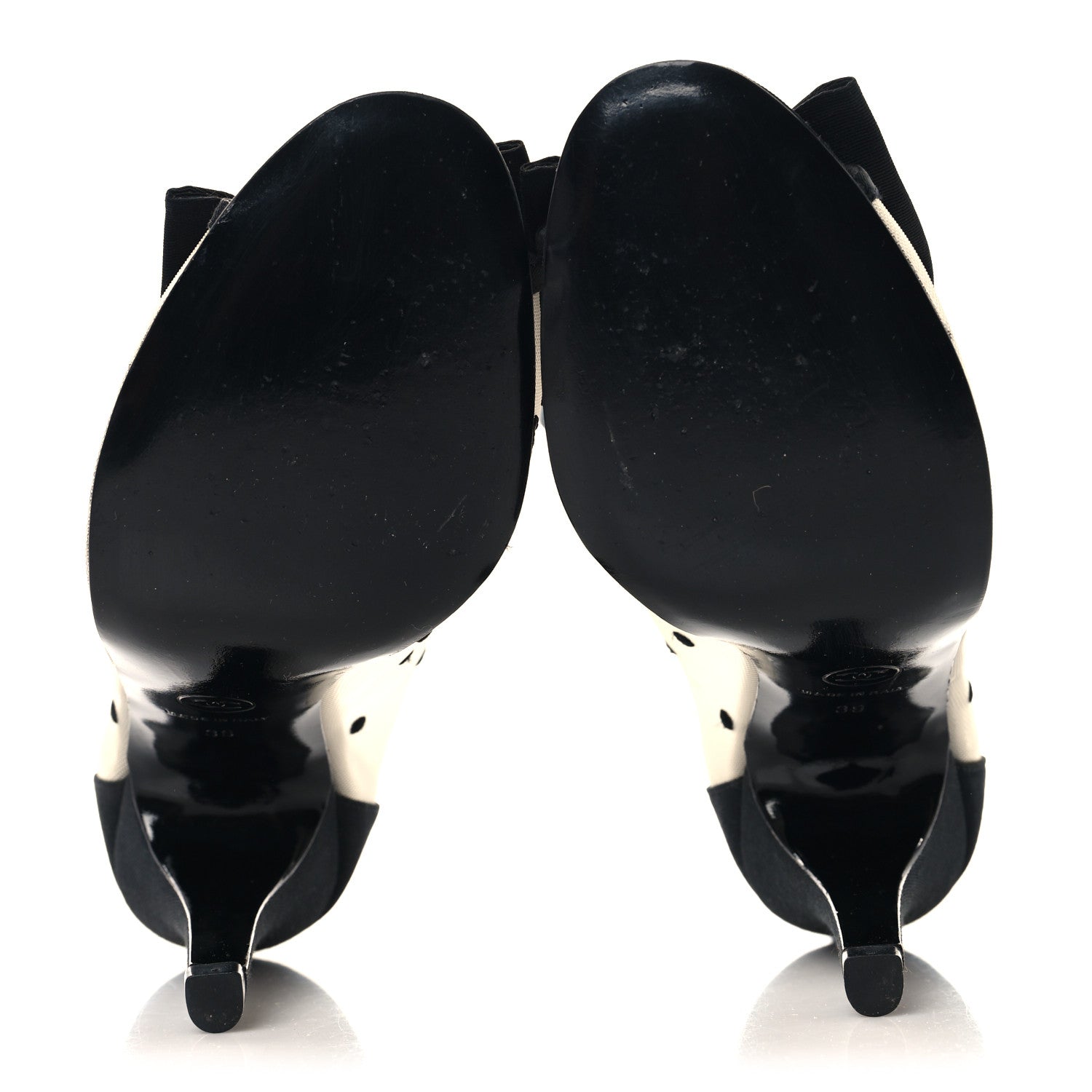 Mesh Grosgrain Bow Peep Toe Booties 39 Black