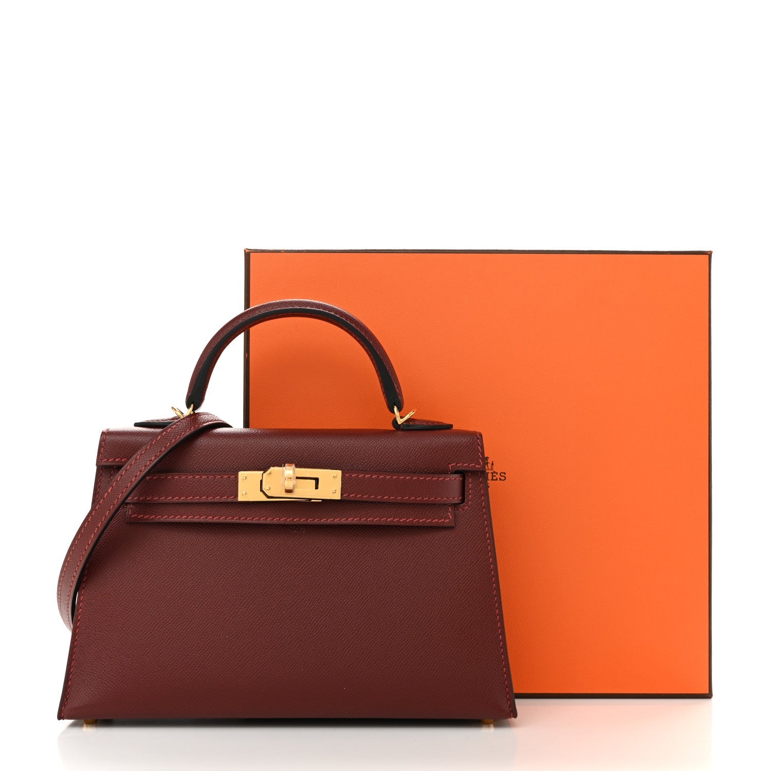 Madame Calfskin Mini Kelly Sellier 20 Rouge H