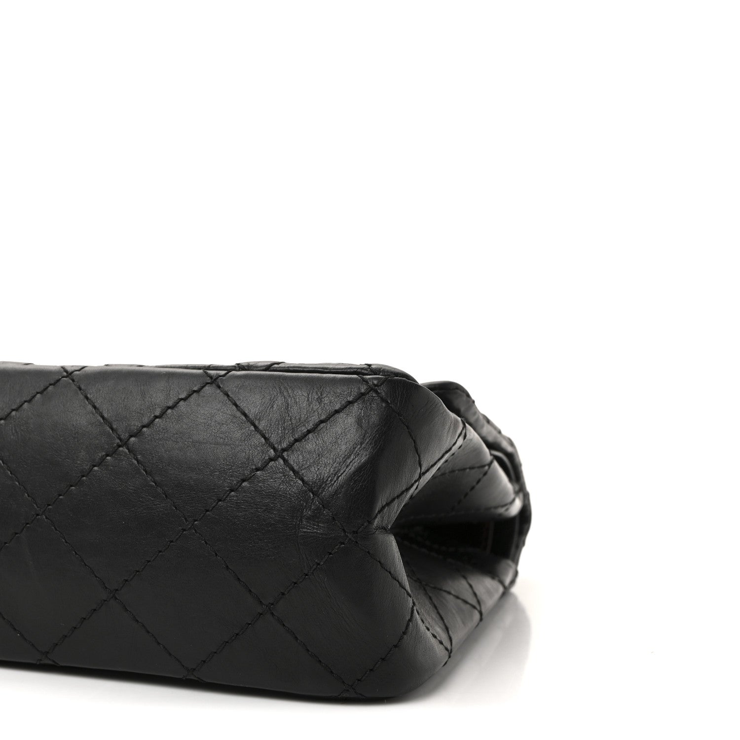 Aged Calfskin Quilted 2.55 Reissue 226 Flap Black