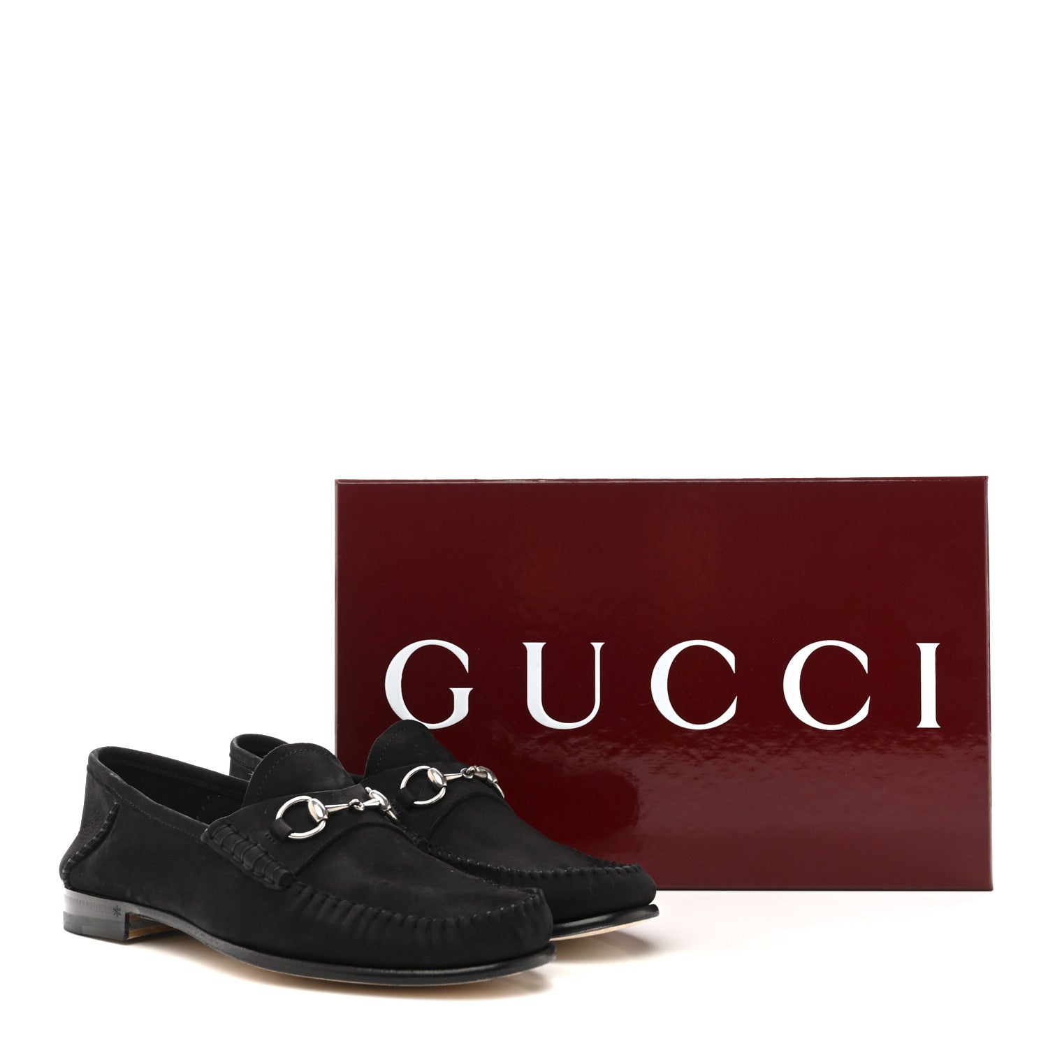 Suede Calfskin Womens 1953 Horsebit Loafers 37 Black