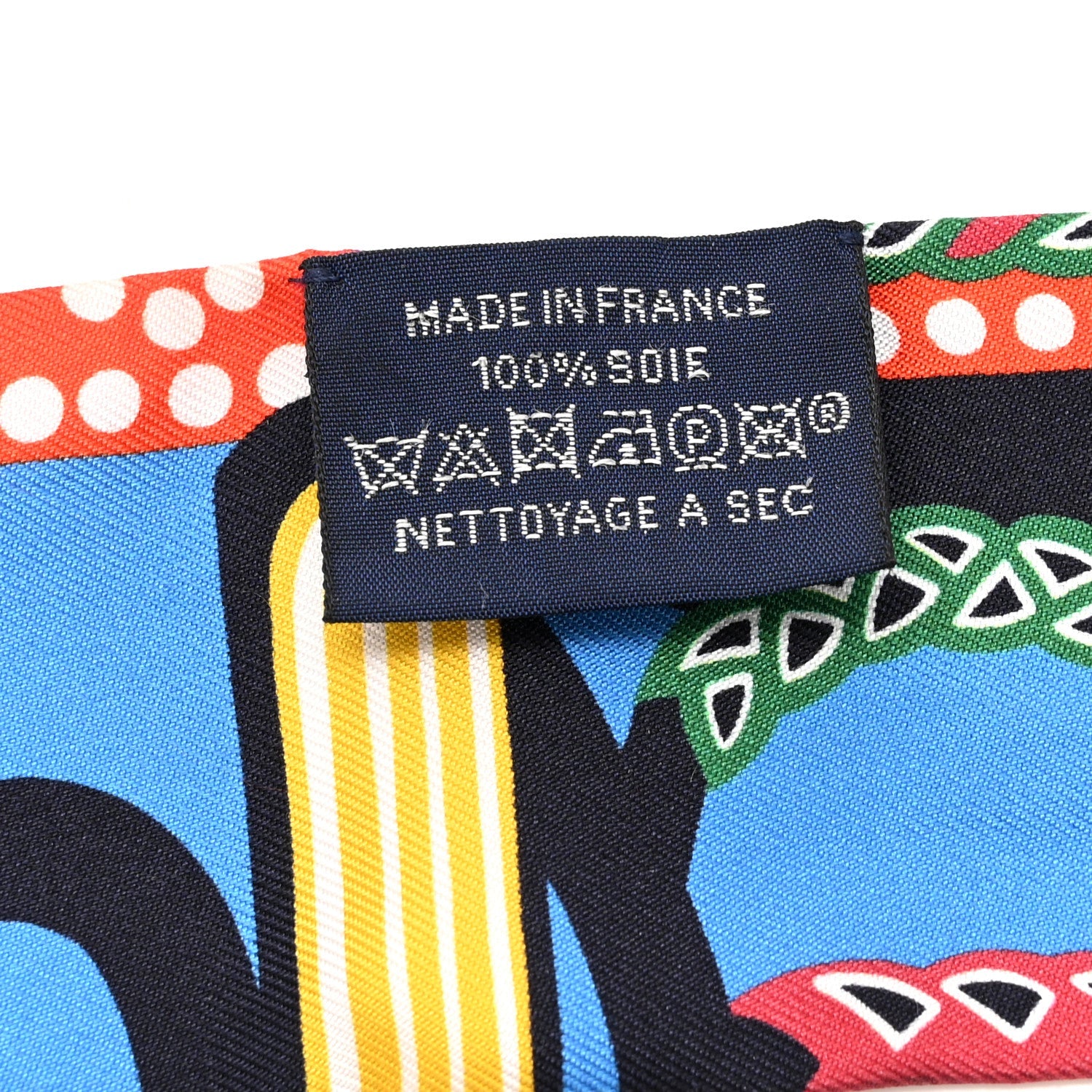 Silk Fantaisie D'Etriers Twilly Qu Bleu Azur Vermillo