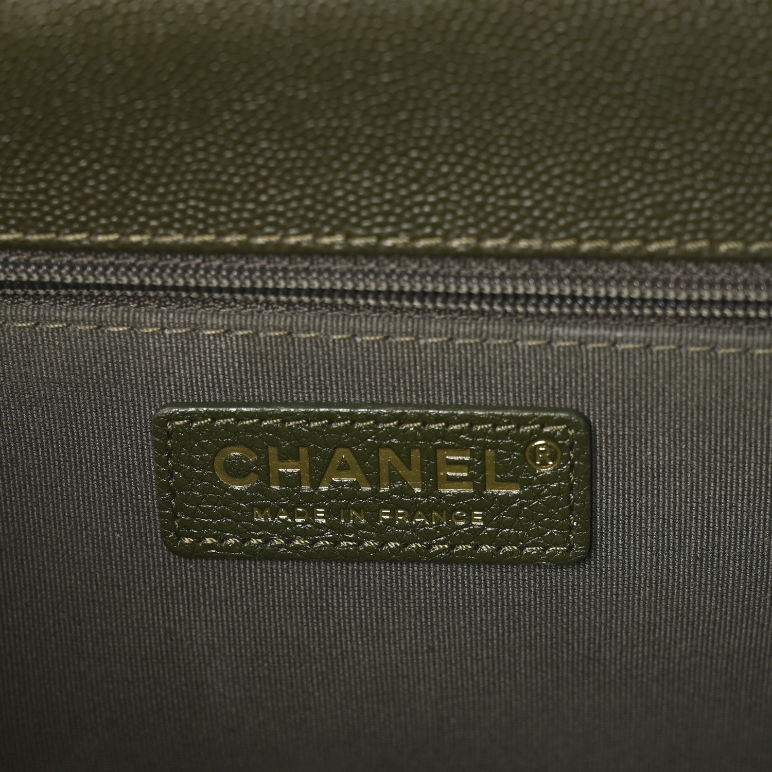 Caviar Quilted School Memory Backpack Dark Green