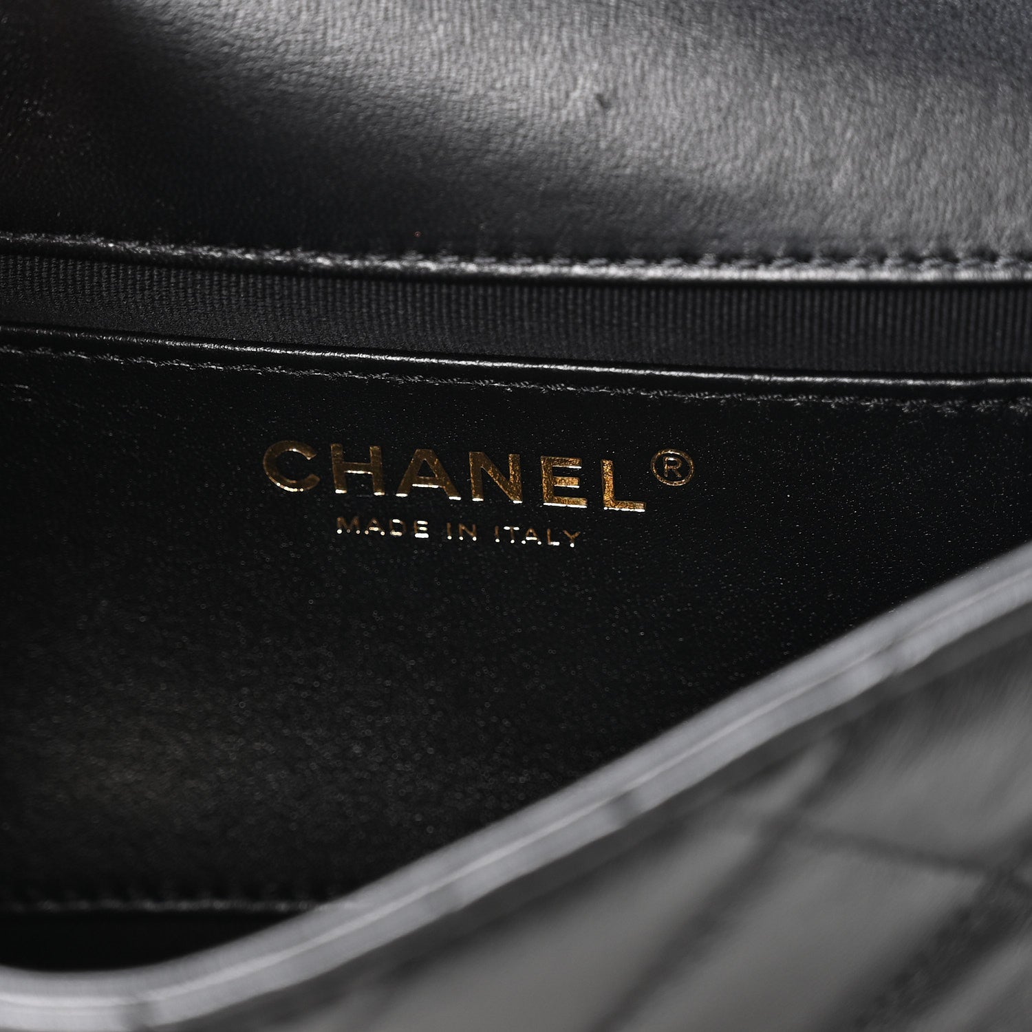 Lambskin Quilted Bijoux Chain Mini Top Handle Flap Black