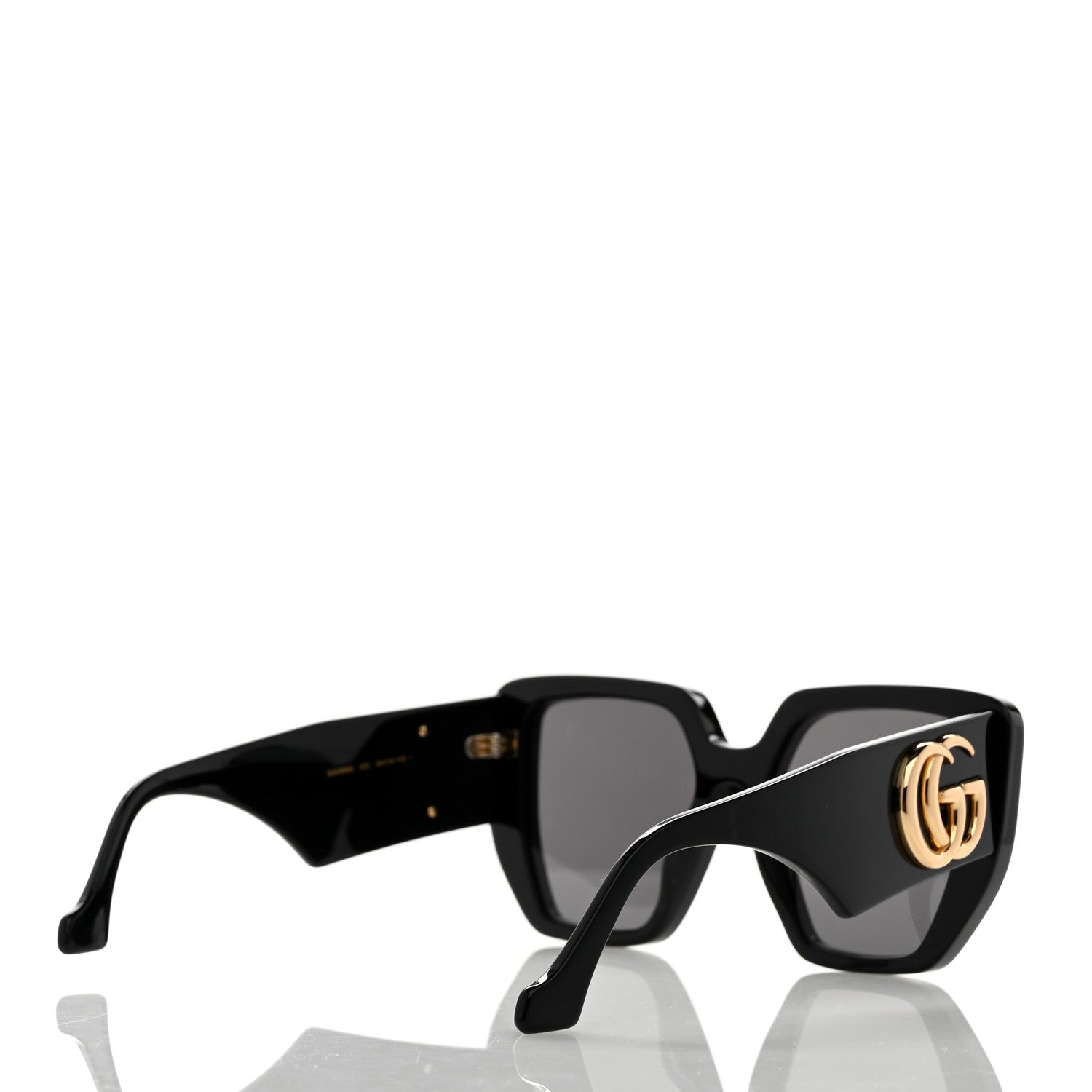 Acetate Square Frame Sunglasses GG0956S Black