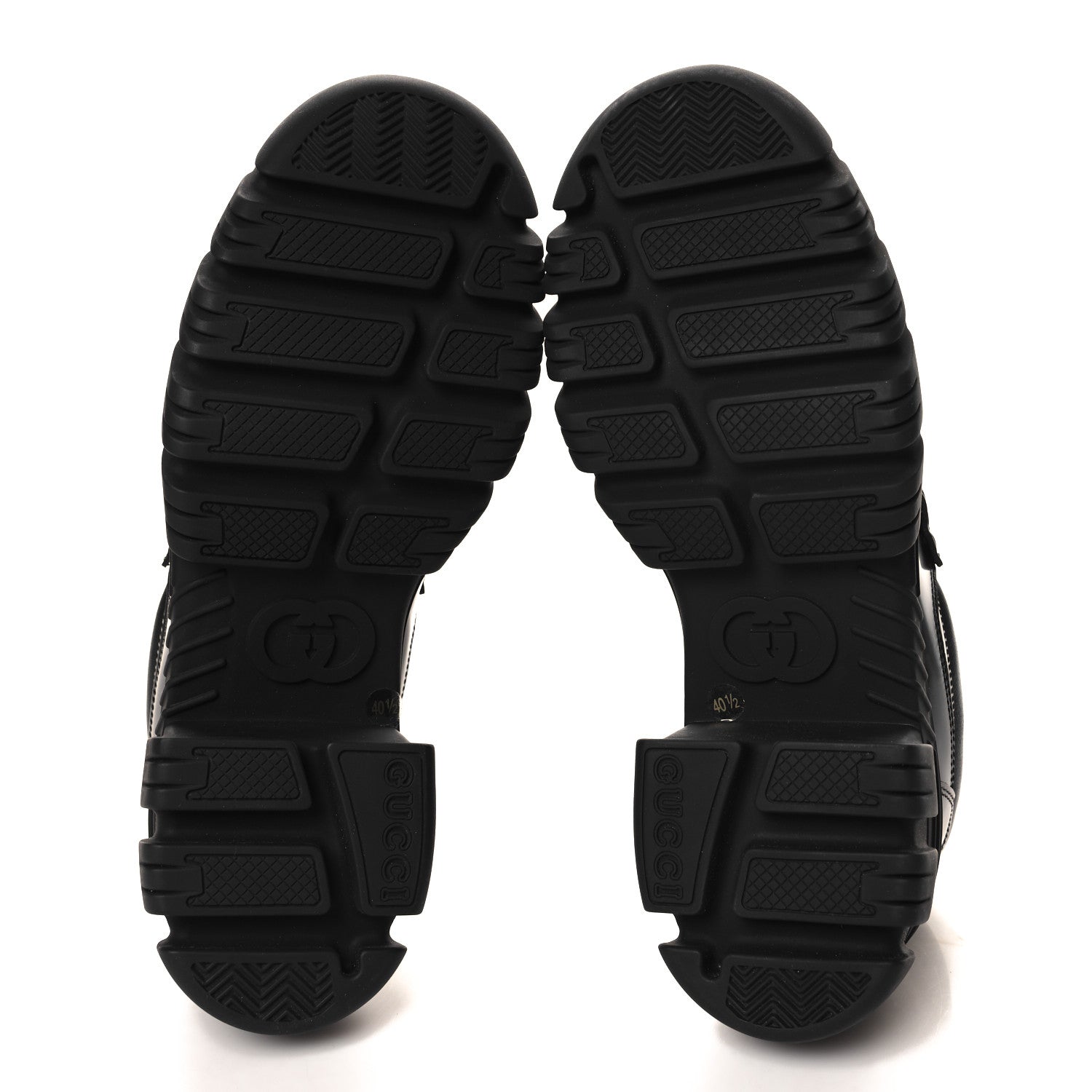 Magnum Calfskin Nappa Samoa Womens Horsebit Platform Chunky Lug Sole 40mm Loafers 40.5 Black