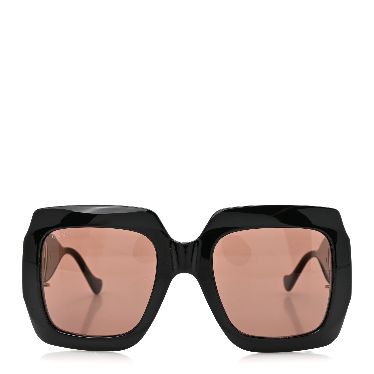 Acetate Square Frame Chain Sunglasses GG1022S Black