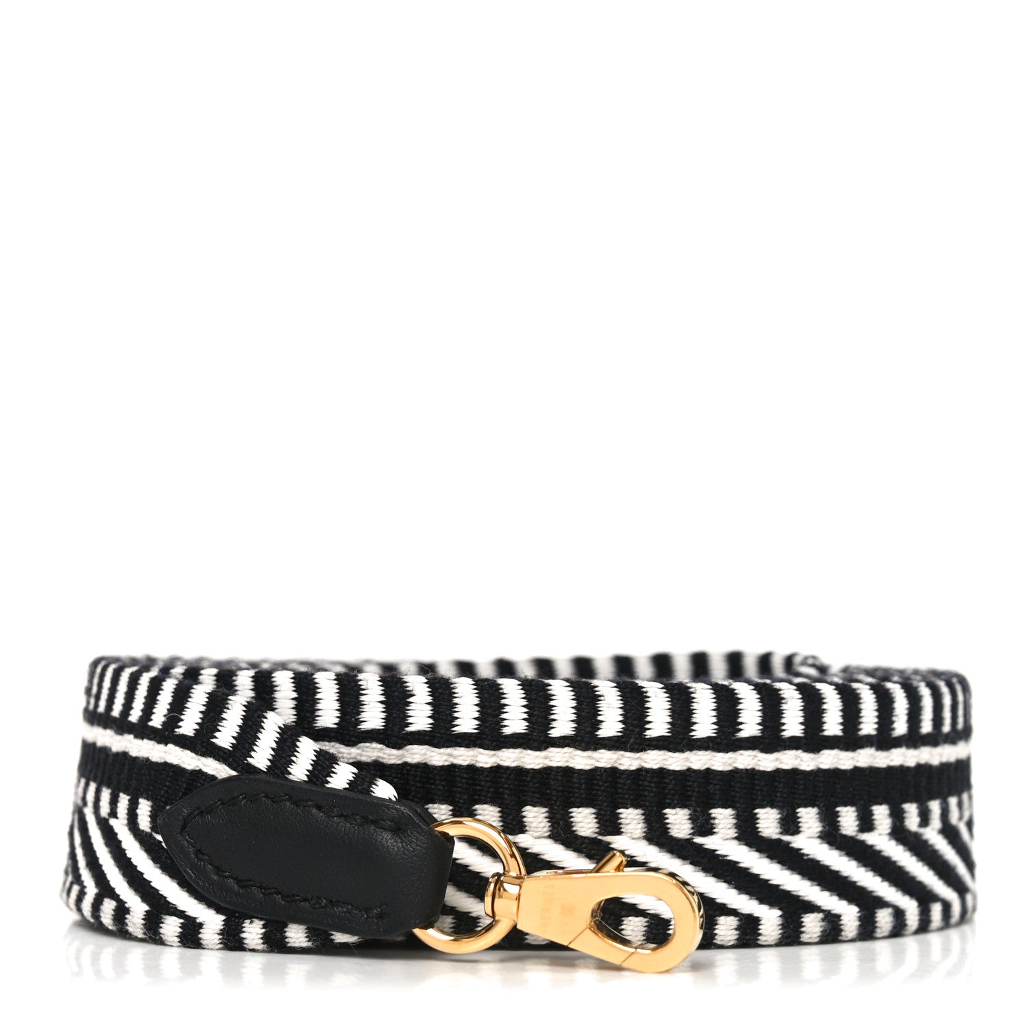 Toile Swift 25mm Sangle Cavale Shoulder Strap Black Ecru