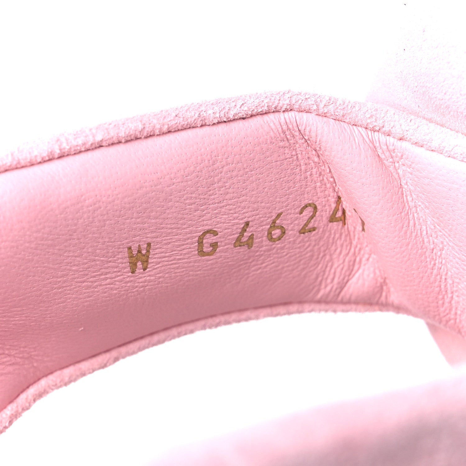 Suede Pearl Camellia Thong Sandals 37 Light Pink