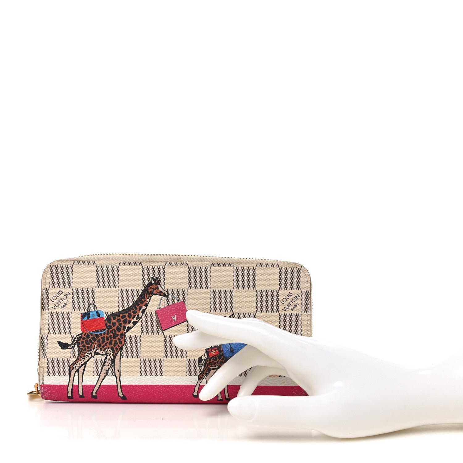 Damier Azur 2017 Christmas Animation Zippy Wallet