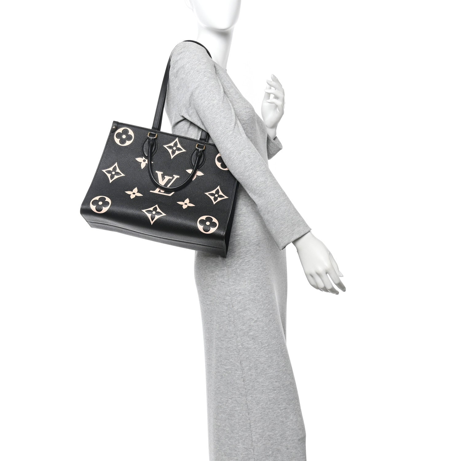 Empreinte Monogram Giant Onthego MM Black Beige