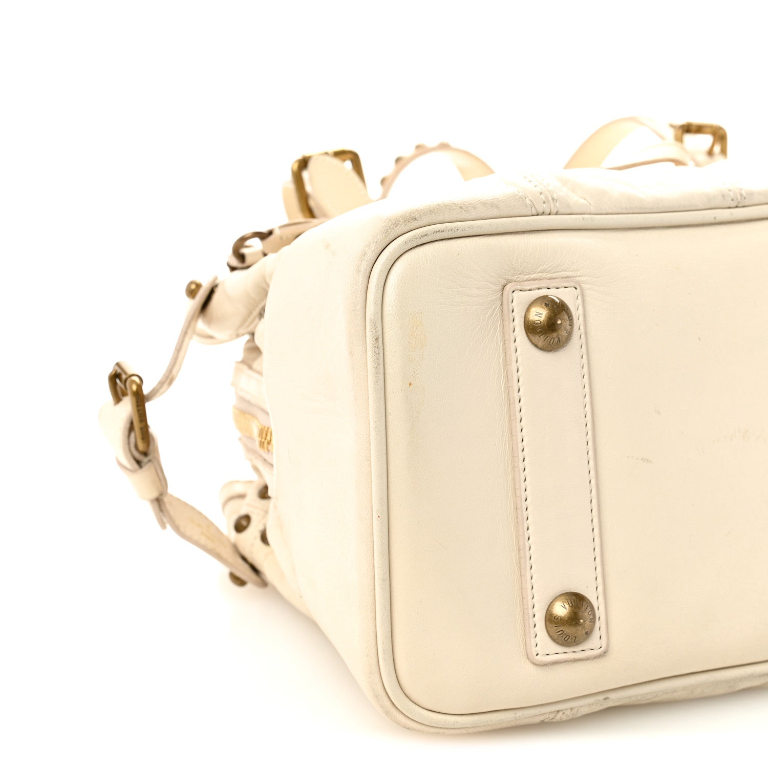 Lambskin Riveting White