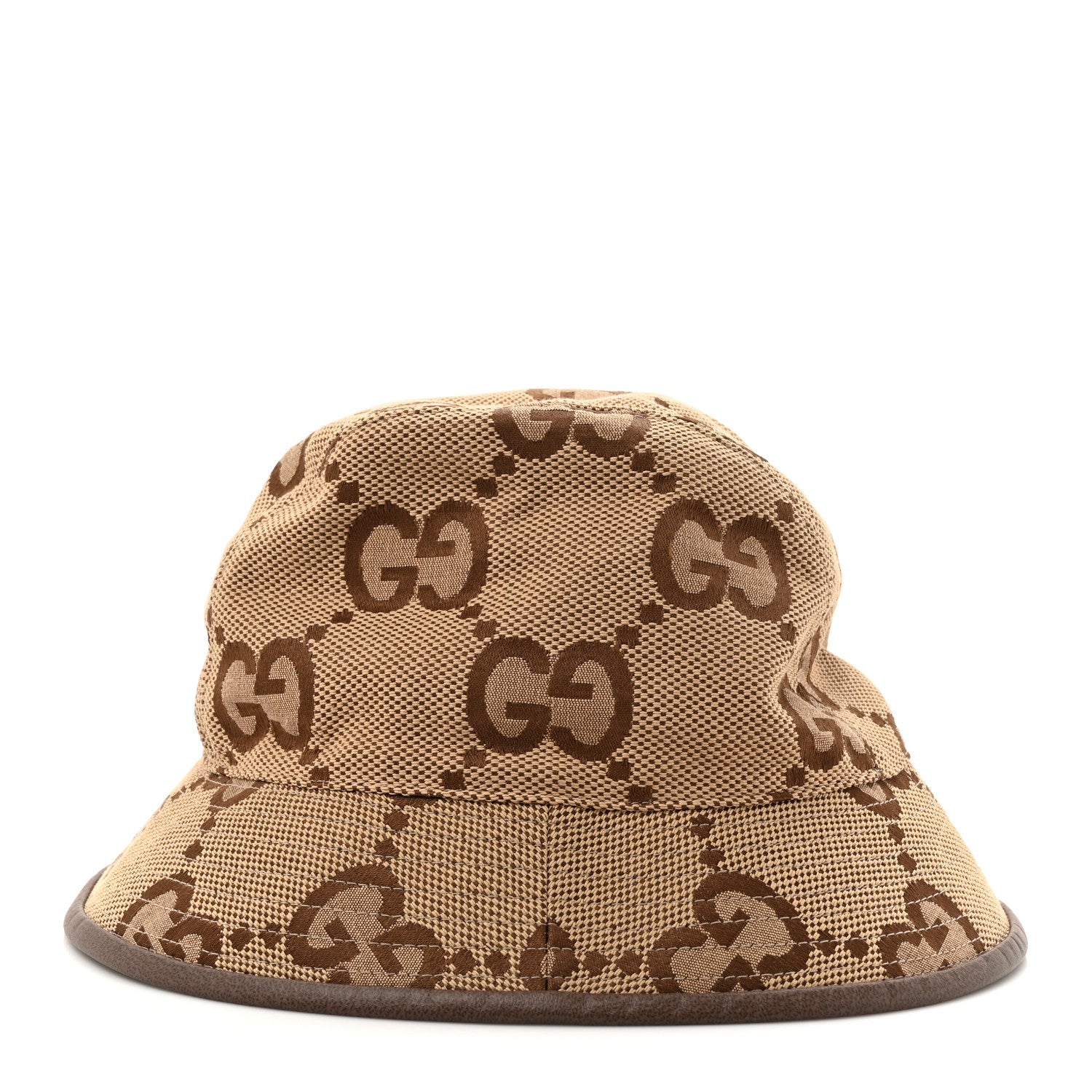 Monogram Jumbo GG Bucket Hat M Camel Ebony New Acero