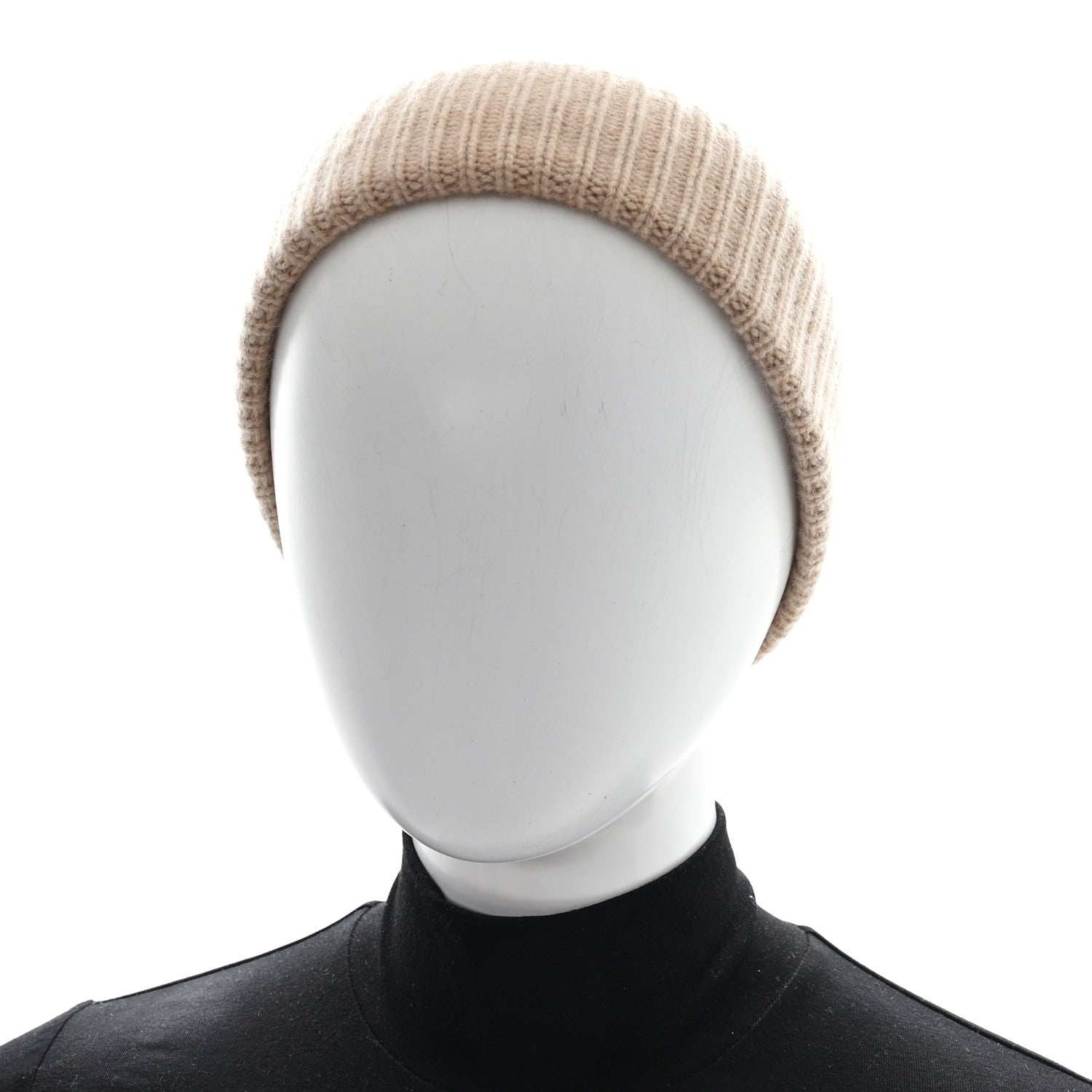 Cashmere LV Spark Beanie Beige