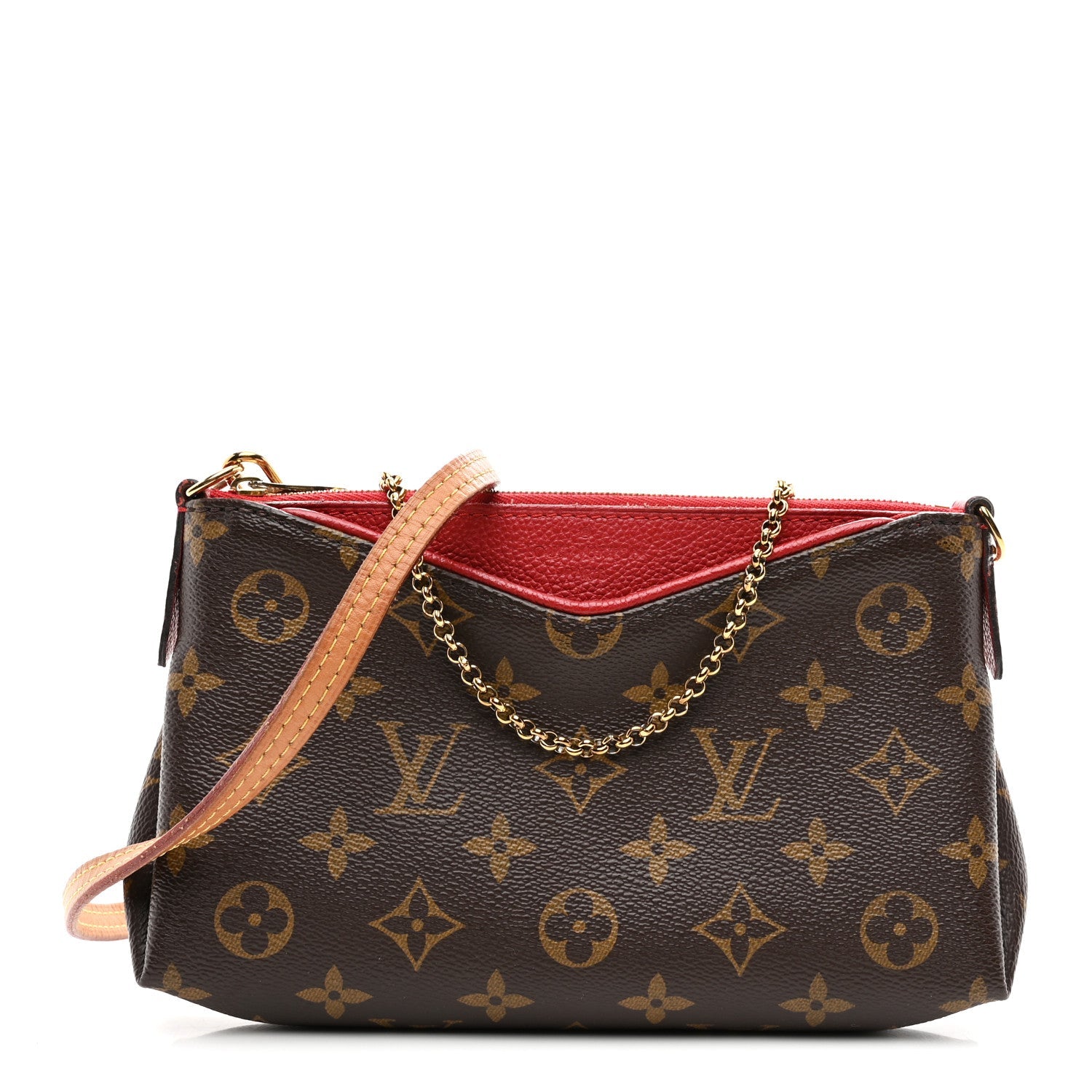 Monogram Pallas Clutch Poppy