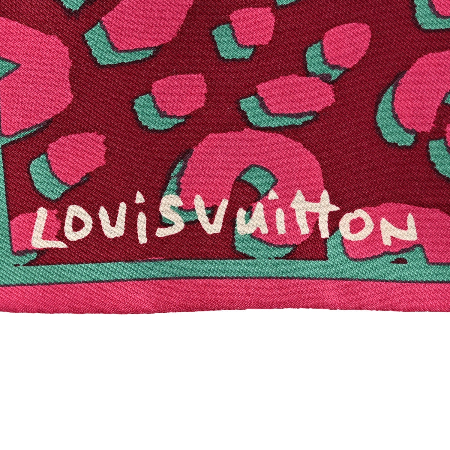 Silk Leopard Bandeau Rouge Fauviste
