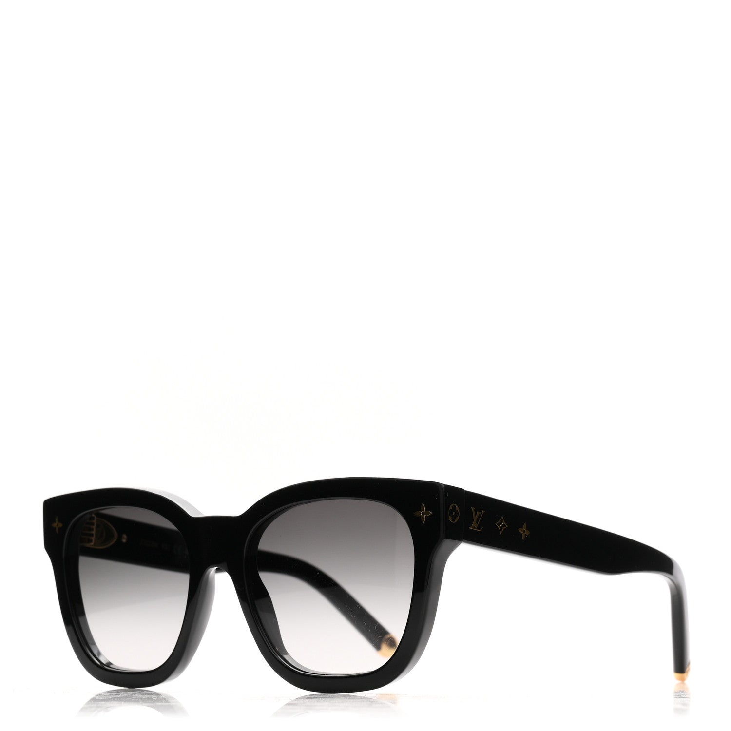 Acetate My Monogram Square Sunglasses Z1523W Black